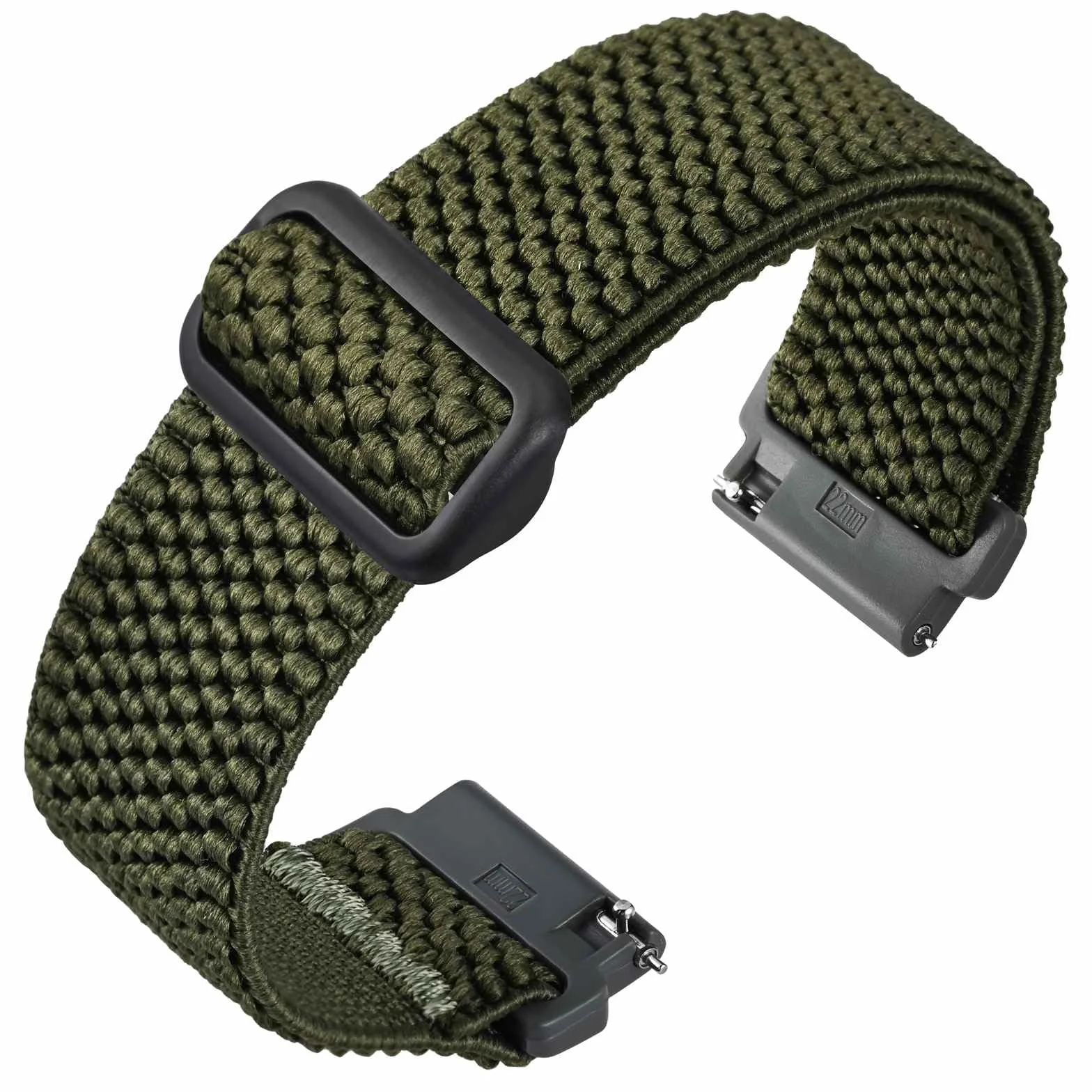 ANNEFIT Rozciągliwy nylonowy pasek do zegarka dla mężczyzn i kobiet, regulowany, elastyczny pasek do zegarka z szybkim zapięciem, zamiennik paska 16 mm, 17 mm, 18 mm, 19 mm, 20 mm, 22 mm, 24 mm