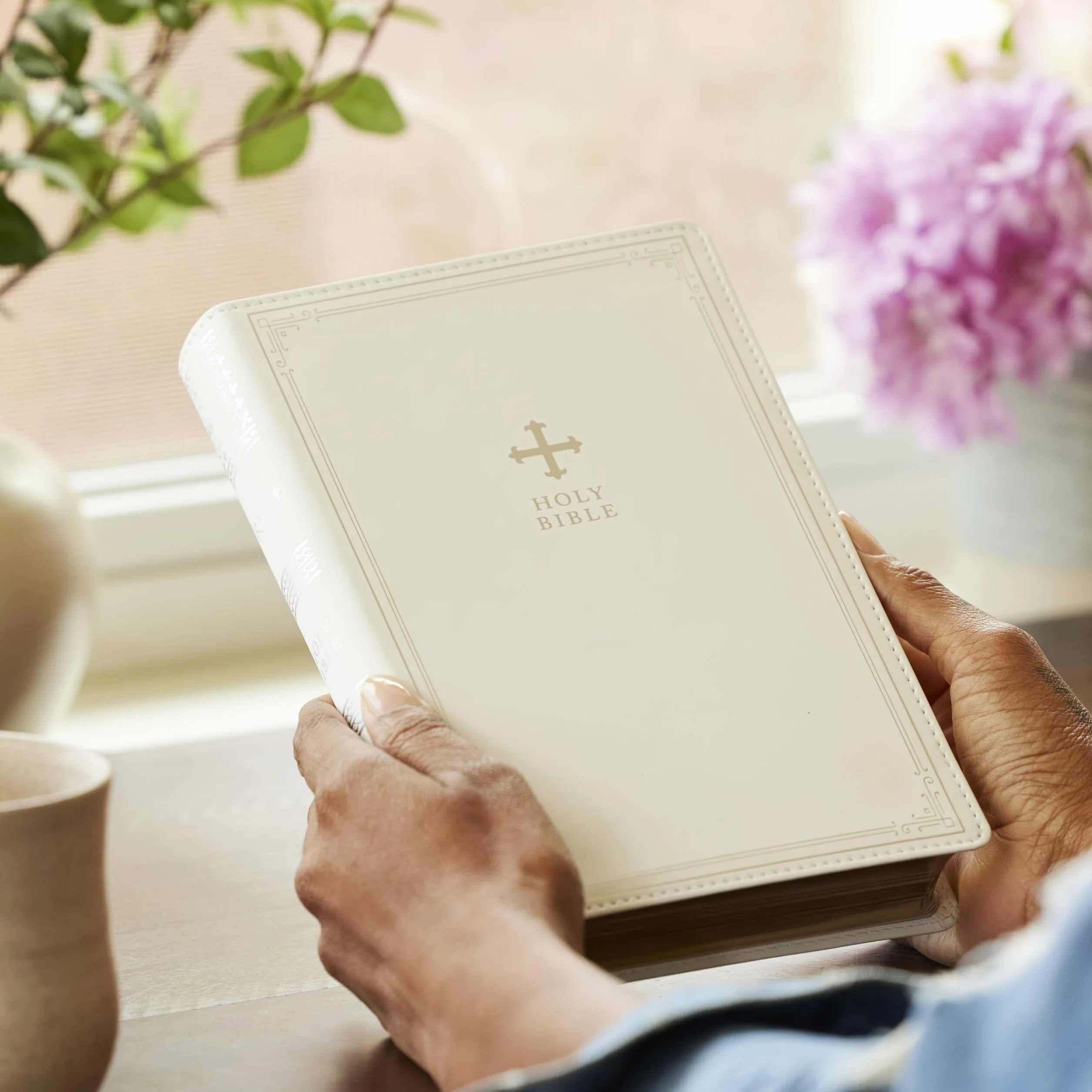 Nrsv, Catholic Bible, Gift Edition, Leathersoft, White, Comfort Print: Holy Bible