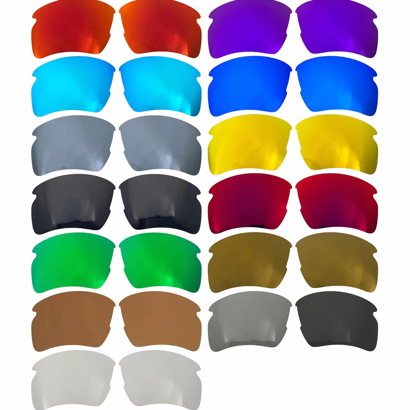 Zapasowe soczewki do Oakley Flak 2.0 XL 9188 (ciemnoczerwone)
