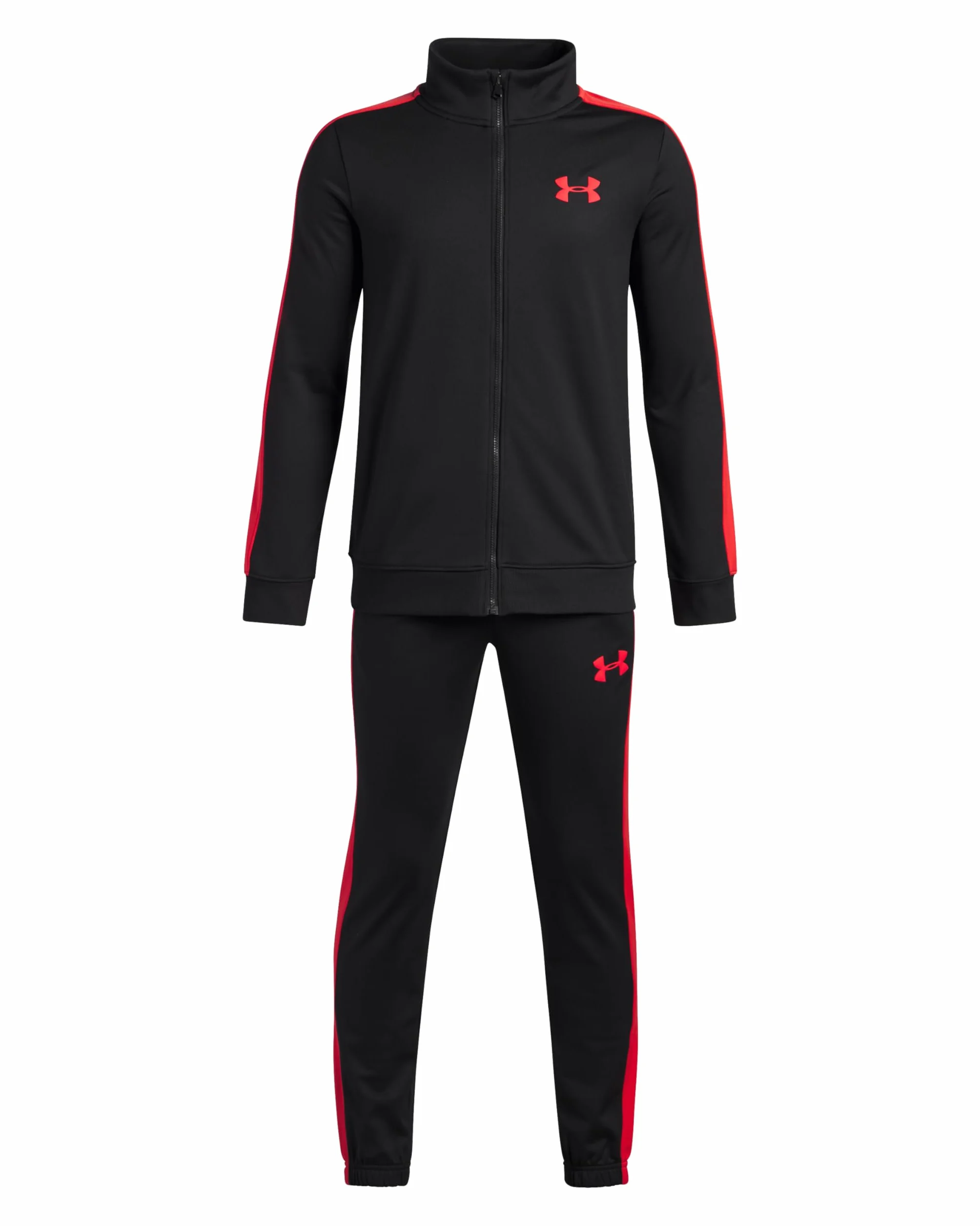 Under Armour UA Rival Knit dres dresowy - czarny/czerwony Racer Red - YXL