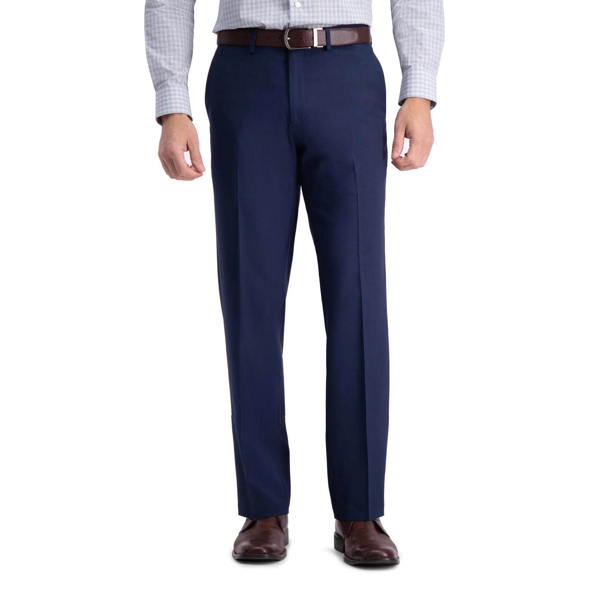 Haggar Premium Comfort Dress Pant-straight Fit Flat Front (Regular And Big & Tall Sizes) - Odzież — spodnie Mężczyźni