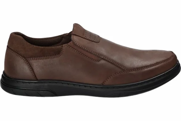 CY77 SOLIDNE PÓŁBUTY WSUWANE CASUAL BUTY MĘSKIE SKÓRZANE BK 41
