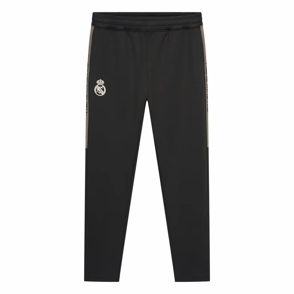 Dres treningowy Real Madrid męski 25/26 - czarny - Rozmiary S do XXL - Dres treningowy Real Madrid - Odzież piłkarska - Produkt oficjalny