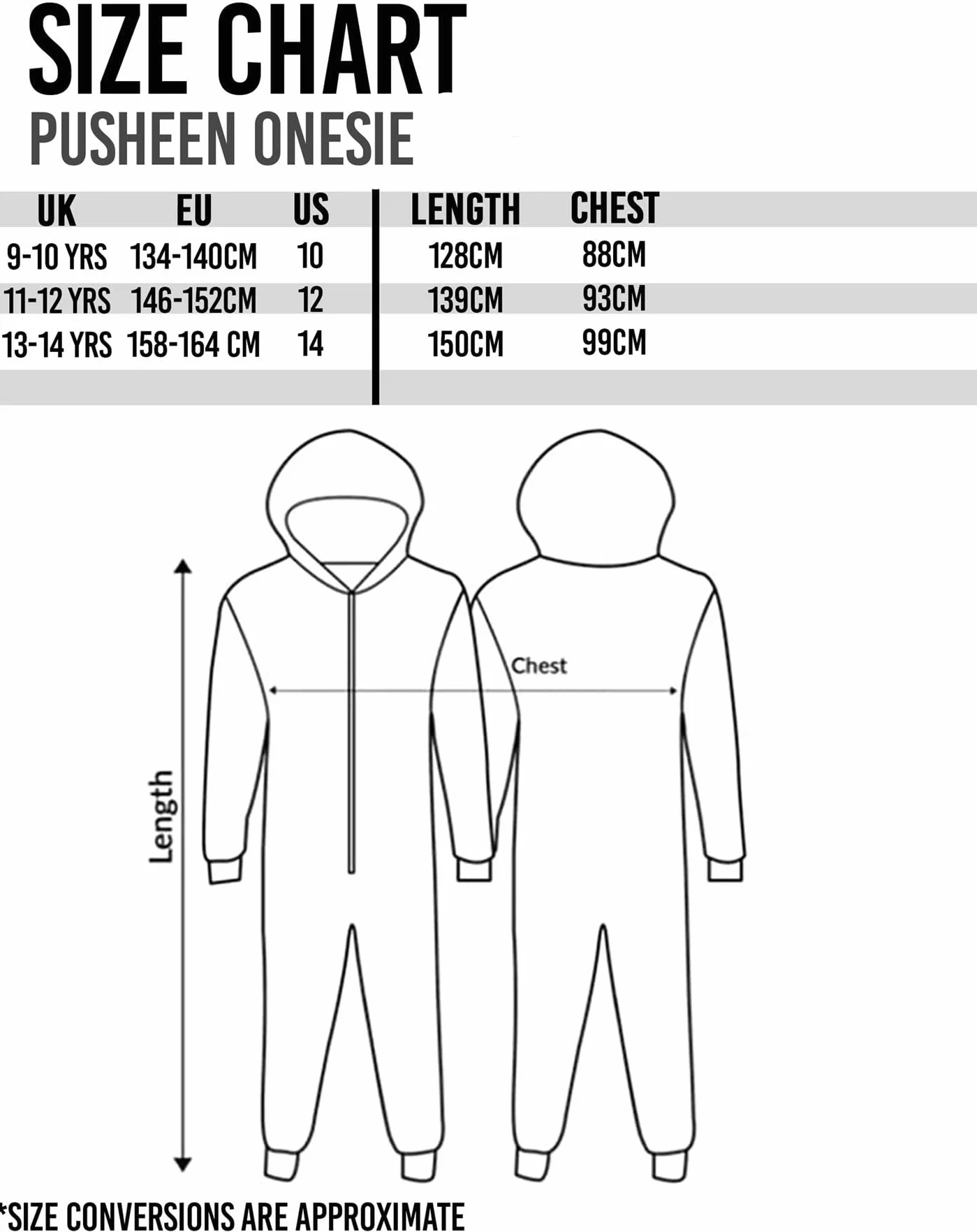 Pusheen Onesie Dziewczece Dres Dla Dzieci Różowy Lub Brązowy Kot Piżama Polar