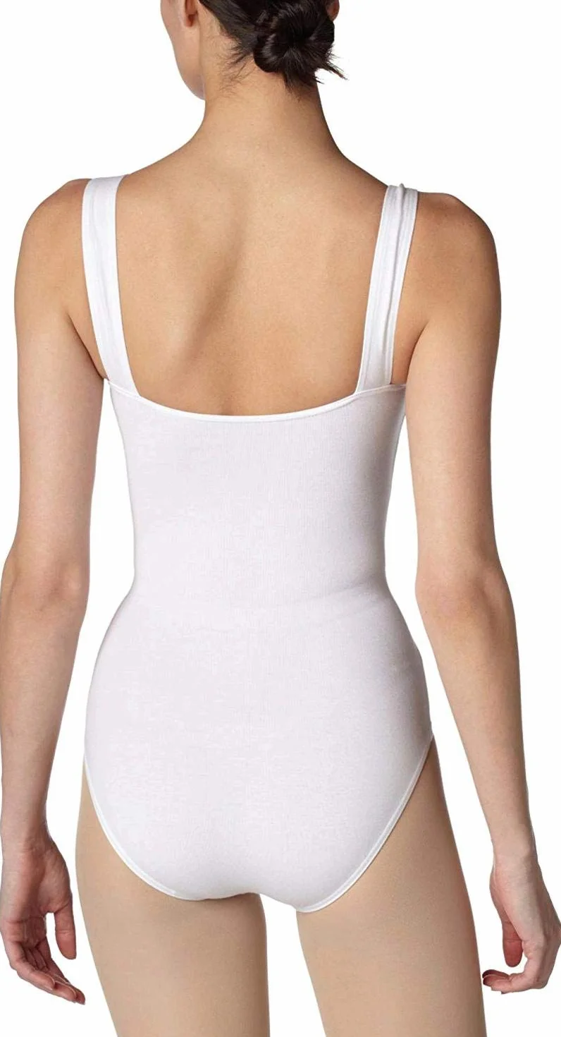 Capezio Damski trykot księżniczki bez rękawów, biały, L
