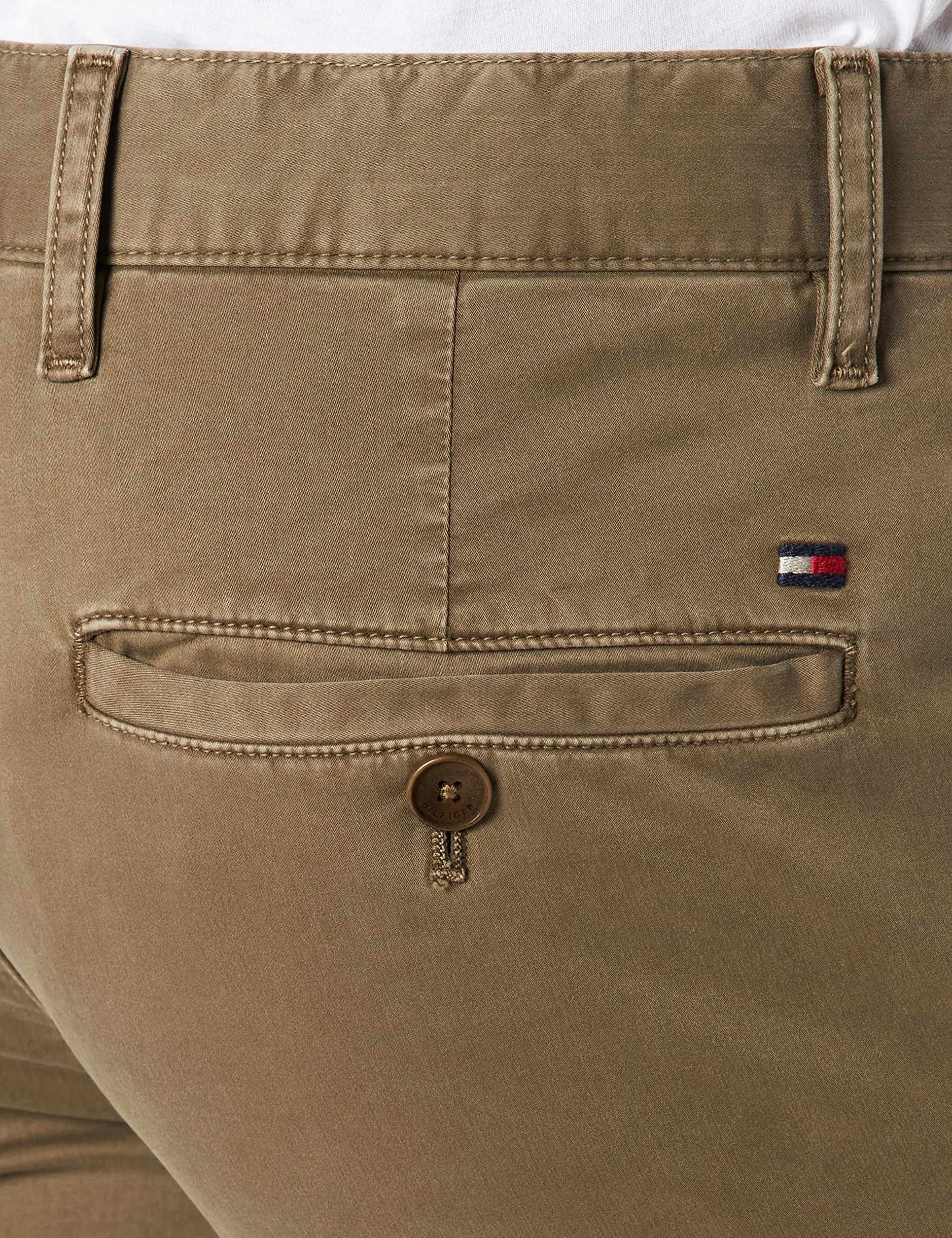Tommy Hilfiger Bleecker Th Flex Satin Gmd Spodnie tkane Mężczyźni