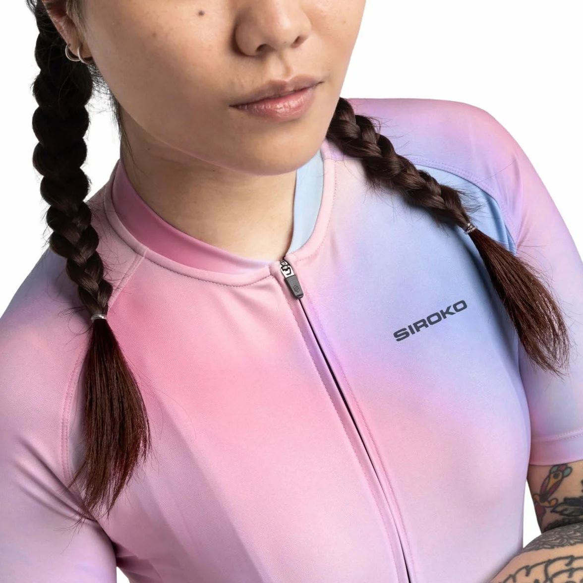SIROKO - Koszulka Rowerowa dla Kobiet Siroko M2 Aura