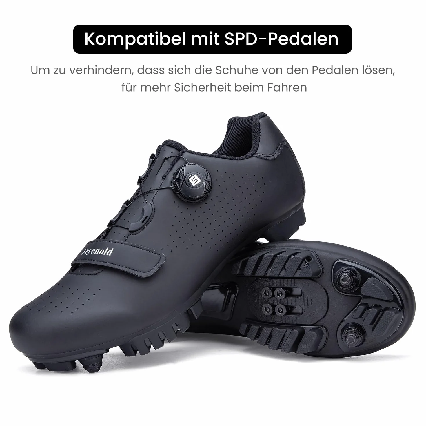 Feyenold Buty rowerowe, męskie, do jazdy na rowerze górskim, damskie, MTB, kompatybilne z SPD Cleats