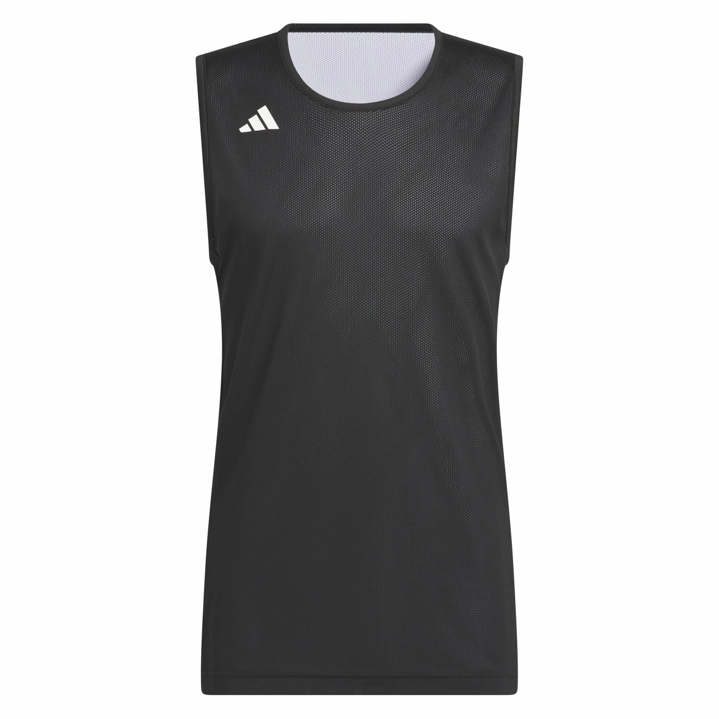 adidas Mezczyzni M Everyday Pro Bball Jersey Shirt, Black/White, L