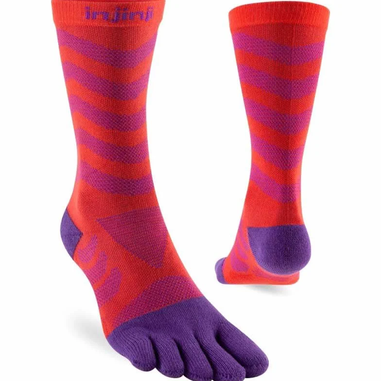 Injinji Kobiety Ultra Run Crew Razmatazz XS/S (UE: 35-40), czerwony, X-Small-Small