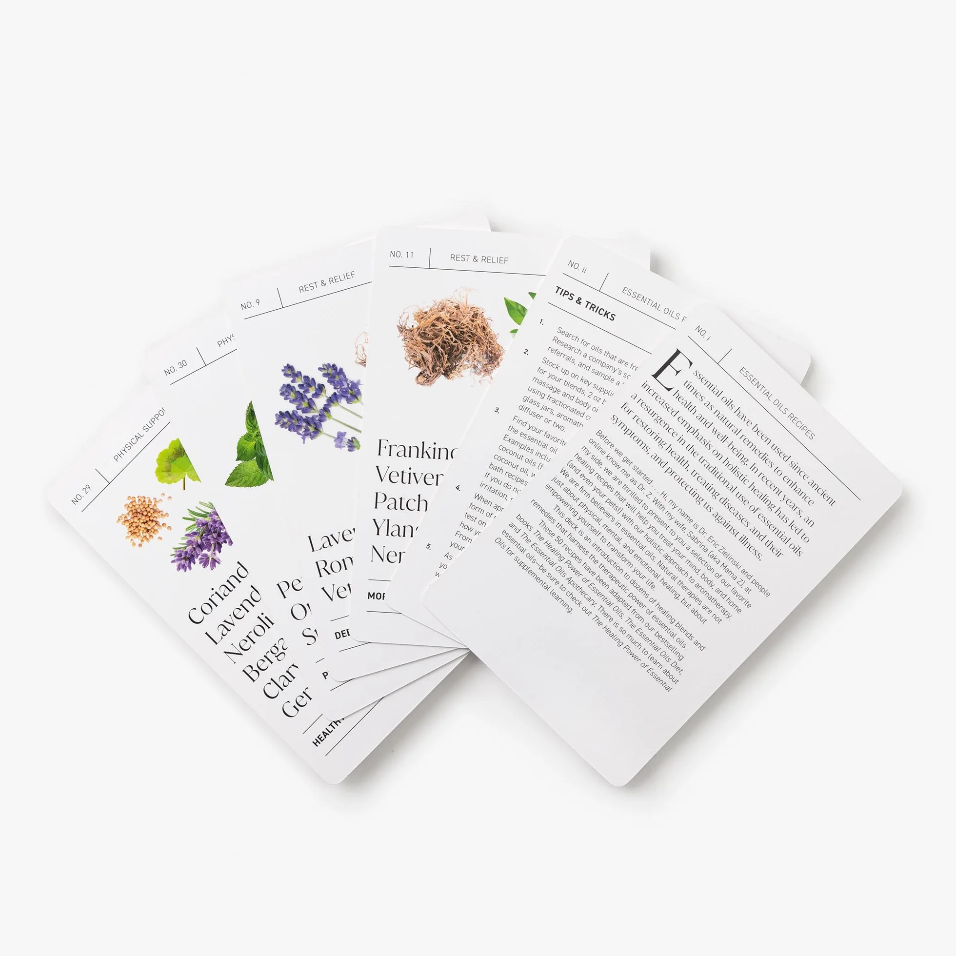 Essential Oils Recipes: A 52-Card Deck for Healing and Home: 50 Recipes