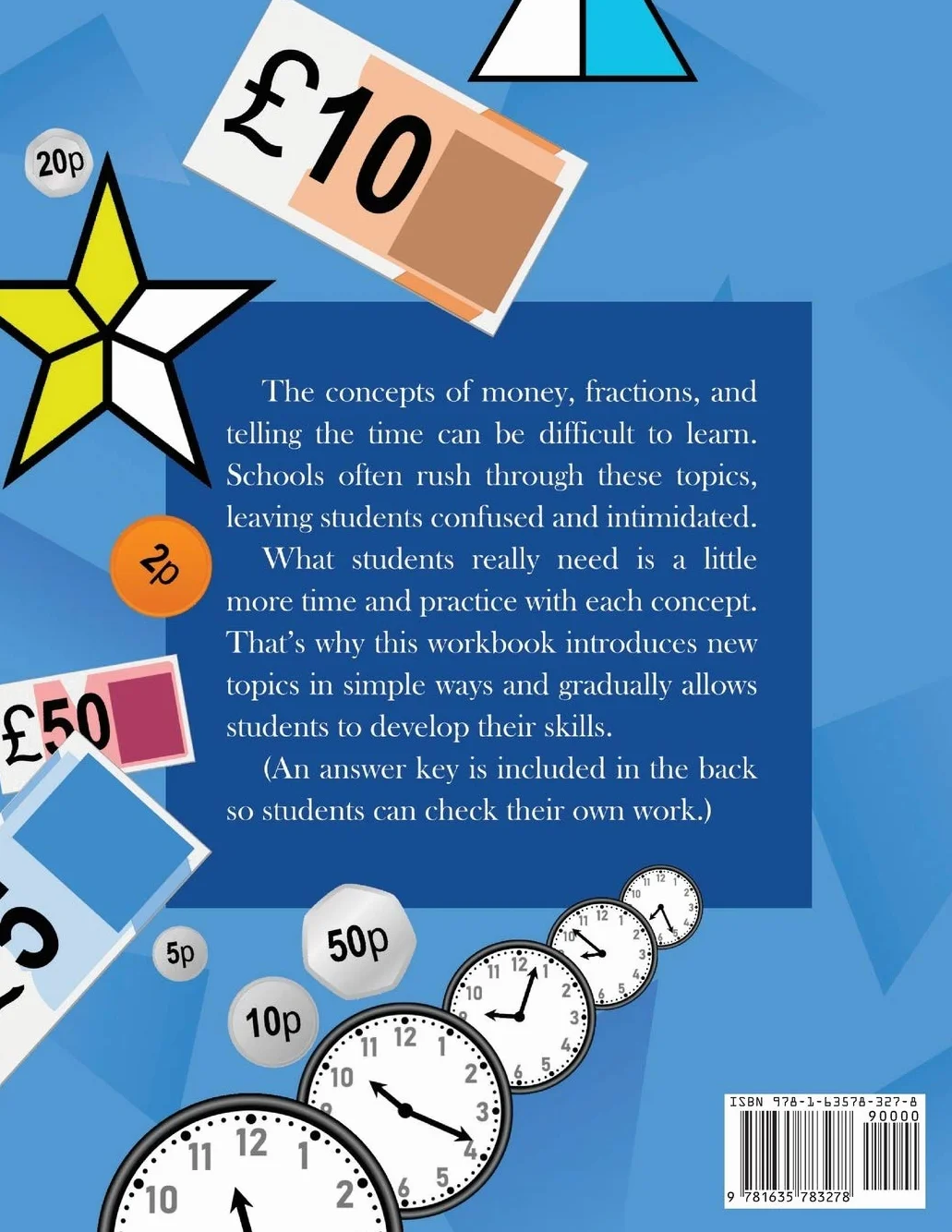 100 Days of Money, Fractions, & Telling the Time: Maths Workbook (With Answer Key): Ages 6-11 – Count Money (Counting UK Coins and Notes), Learn ... 2, 3, 4, 5, 6) - Reproducible Practice Pages