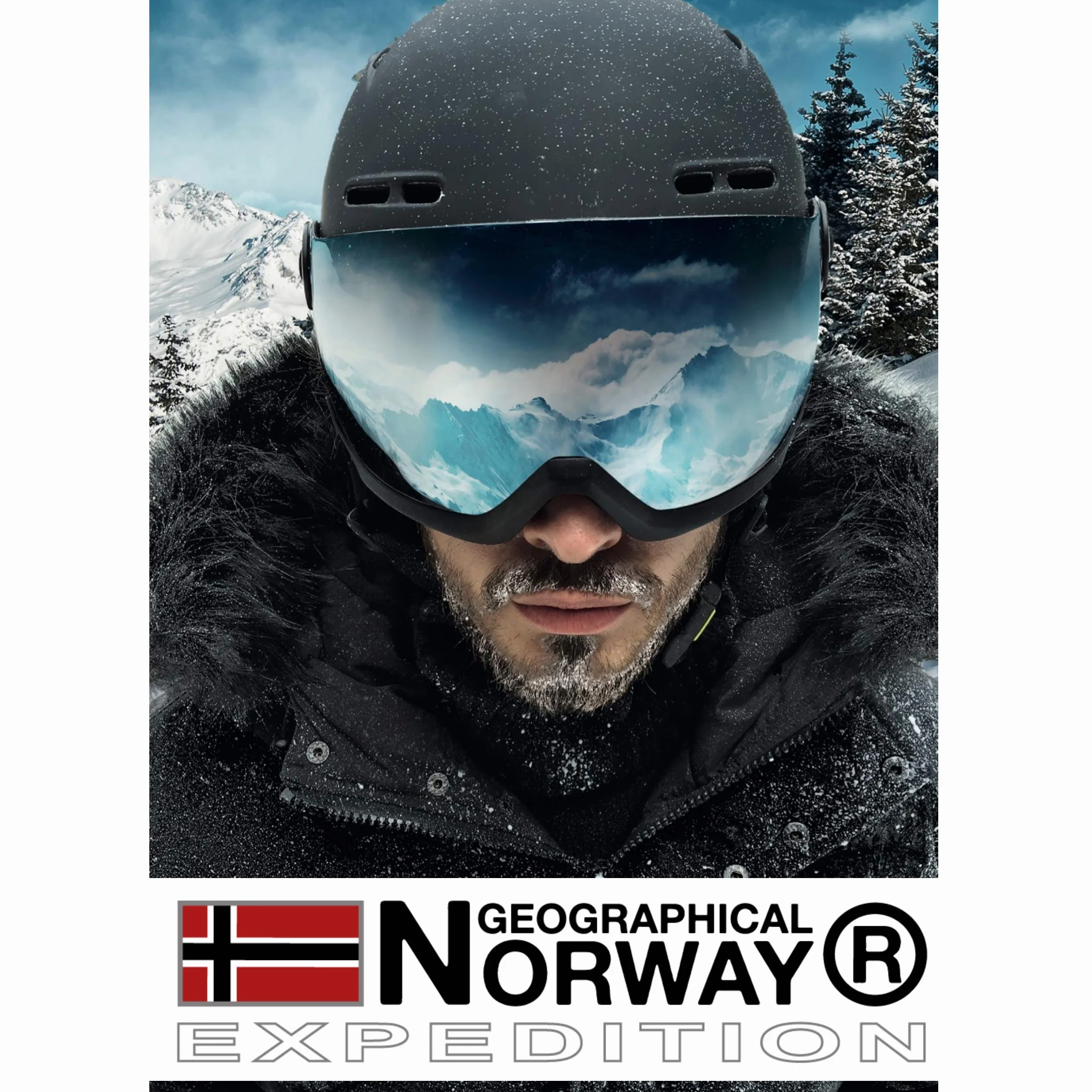 Geographical Norway FVS Production H-H Męska wiosenna kurtka softshellowa, przeciwdeszczowa, outdoorowa kurtka przejściowa