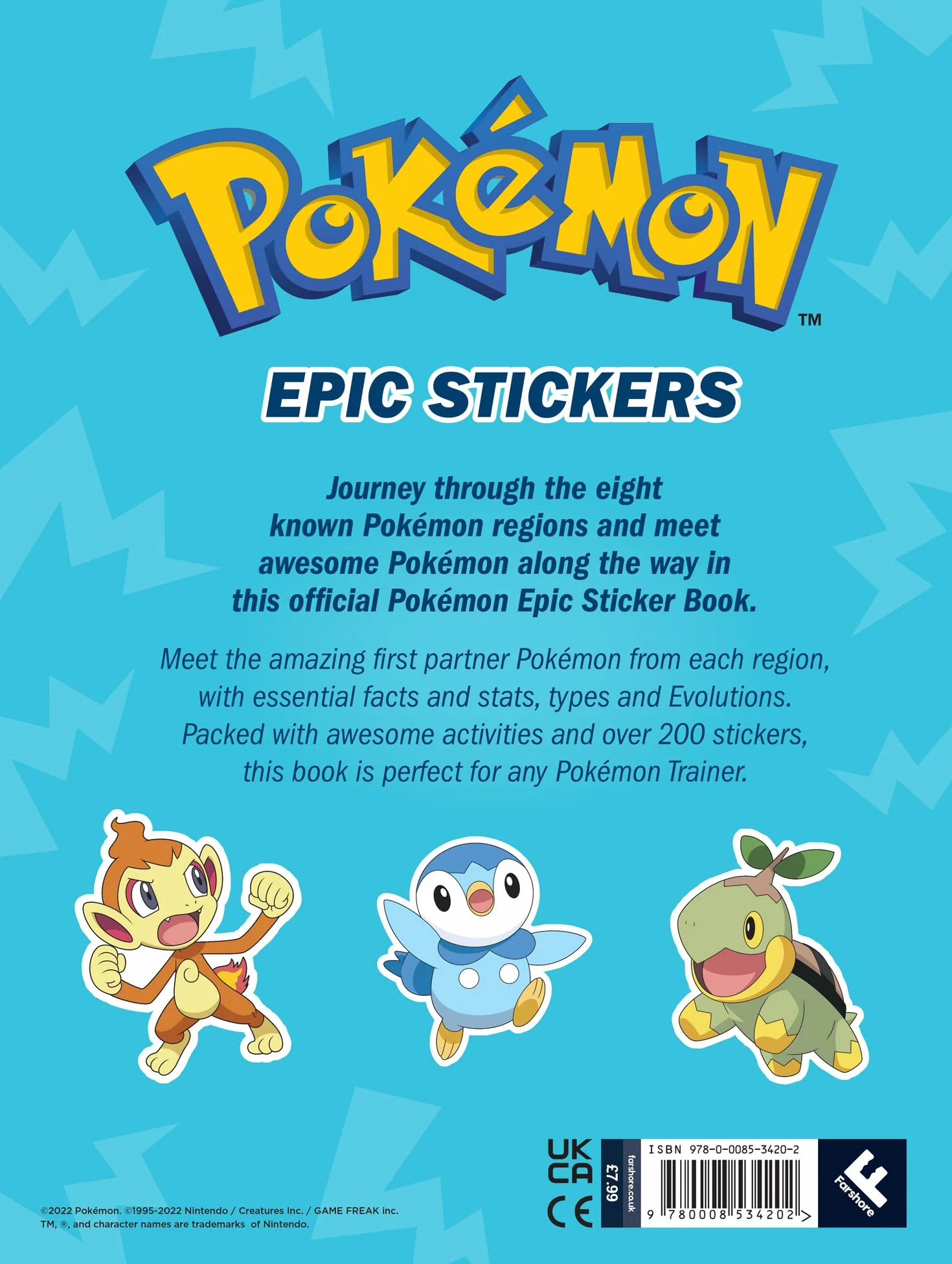 Pokemon Epic stickers: NEW for 2022 Best Sticker Activity for Pokémon fans