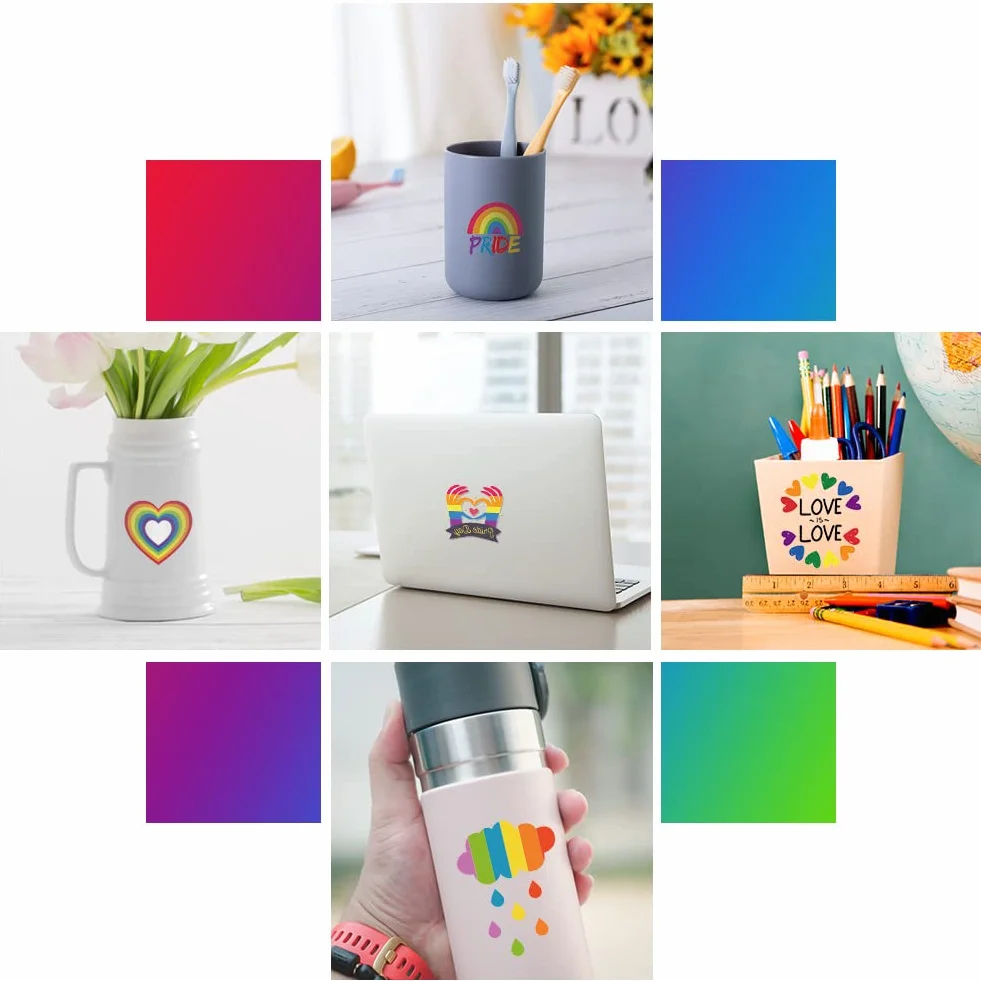 AOMIG 70+ stylów tatuaży z dumą, 10 dużych arkuszy tymczasowych tatuaży Gay Pride, wodoodporne naklejki z tatuażami LGBT Rainbow Flag na festiwale Pride dekoracje świąteczne