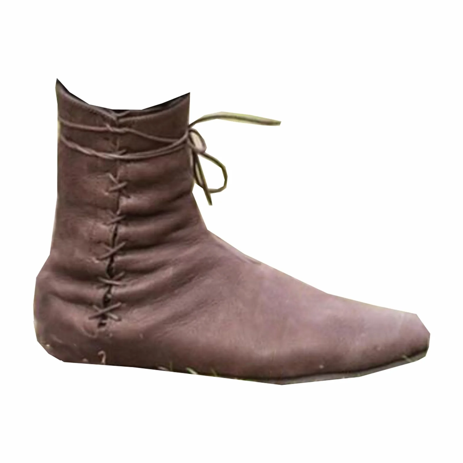 Skórzane buty PU - Renesansowe średniowieczne buty Cosplay Koronkowe buty motocyklowe Walka Vintage Skórzane buty Pu Modne buty damskie i męskie Cosplay