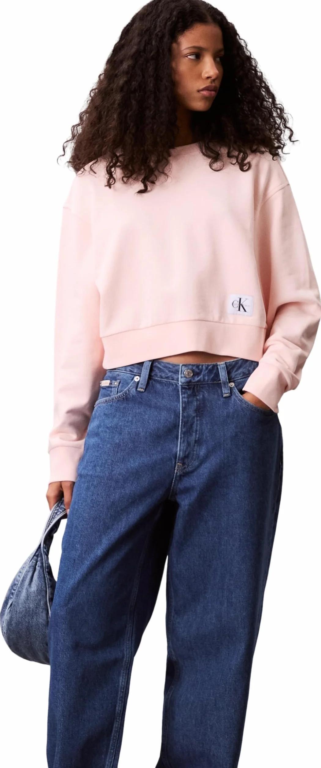 Calvin Klein Bluzy Kobiety A - Crppd Bdg Lg Swt Lv047c911g