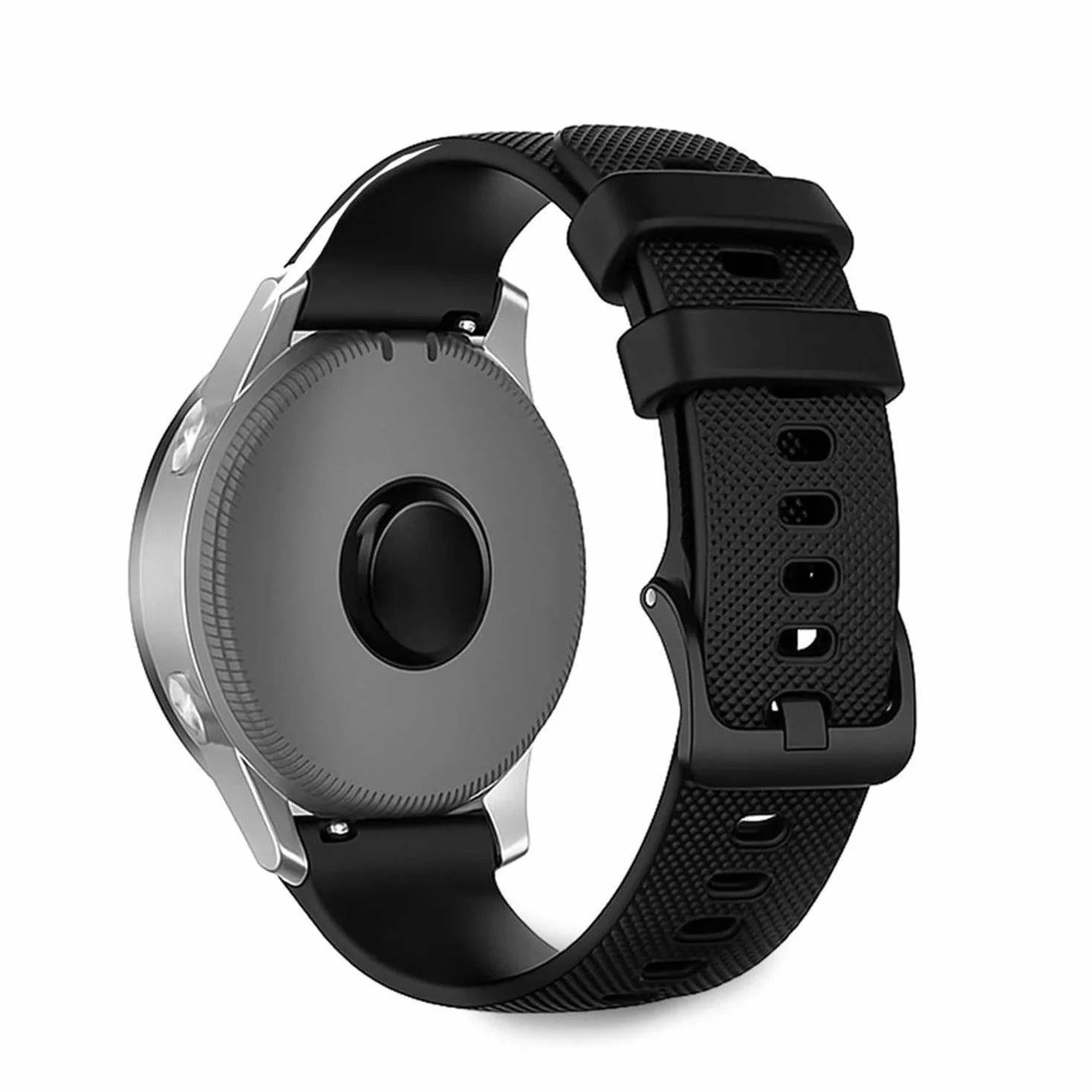 OcioDual Silikonowy pasek do zegarka, szybkie uwalnianie, kompatybilny z uniwersalnymi modelami 20mm-22mm-18mm, unisex