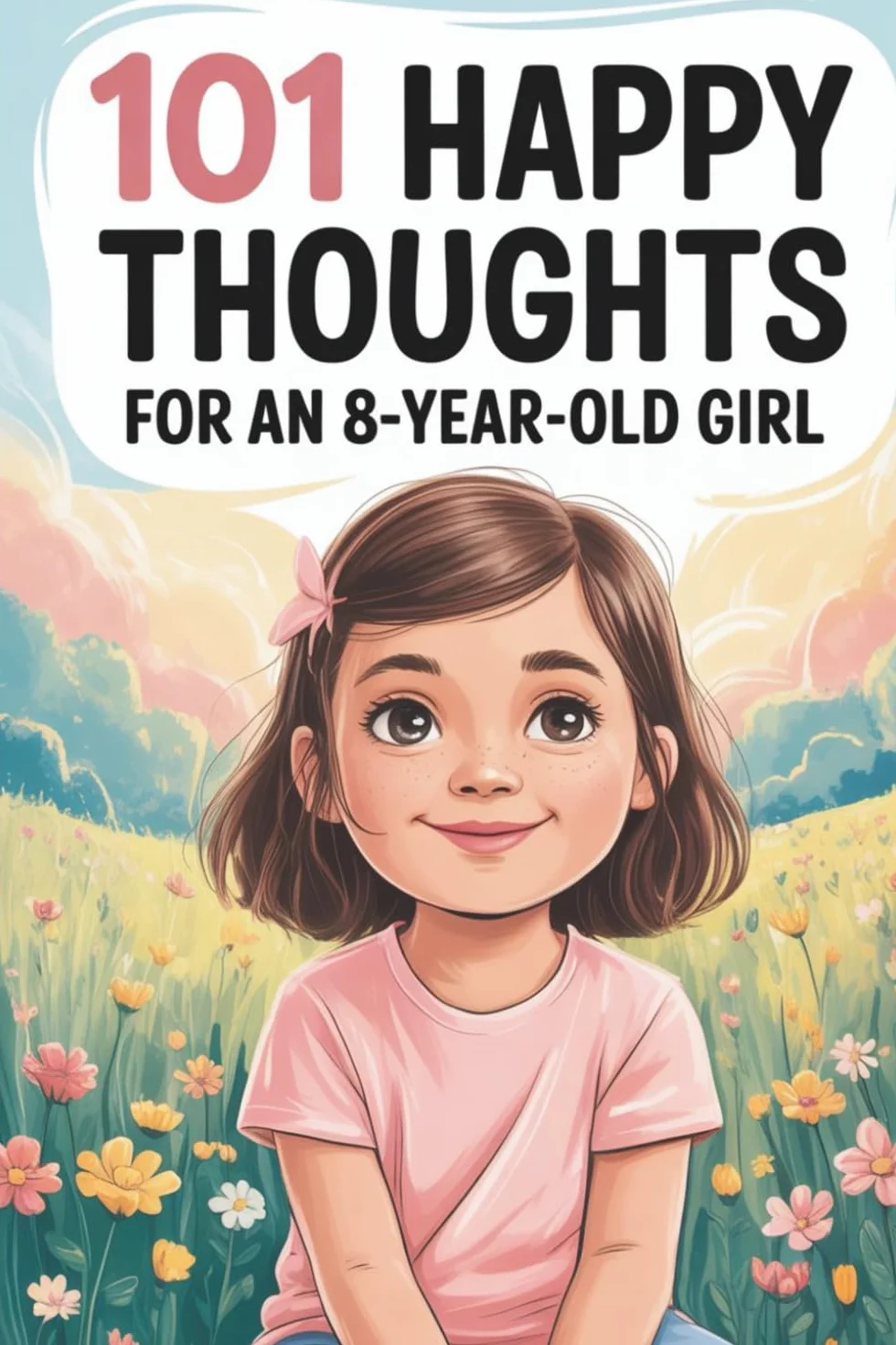 101 Happy Thoughts for an 8-Year-Old Girl: A Special 8th Birthday Gift — Filled with Happy and Kind Thoughts