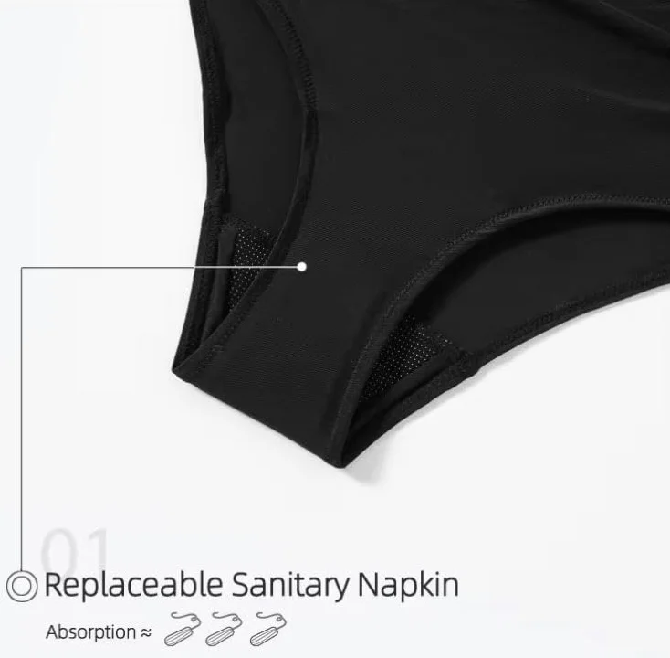 VEINTITRÉS 4-warstwowa letnia spódnica do pływania menstruacyjnego sukienka plażowa dla kobiet Culotte Menstruelle Menstruelle strój kąpielowy menstruacyjne bikini