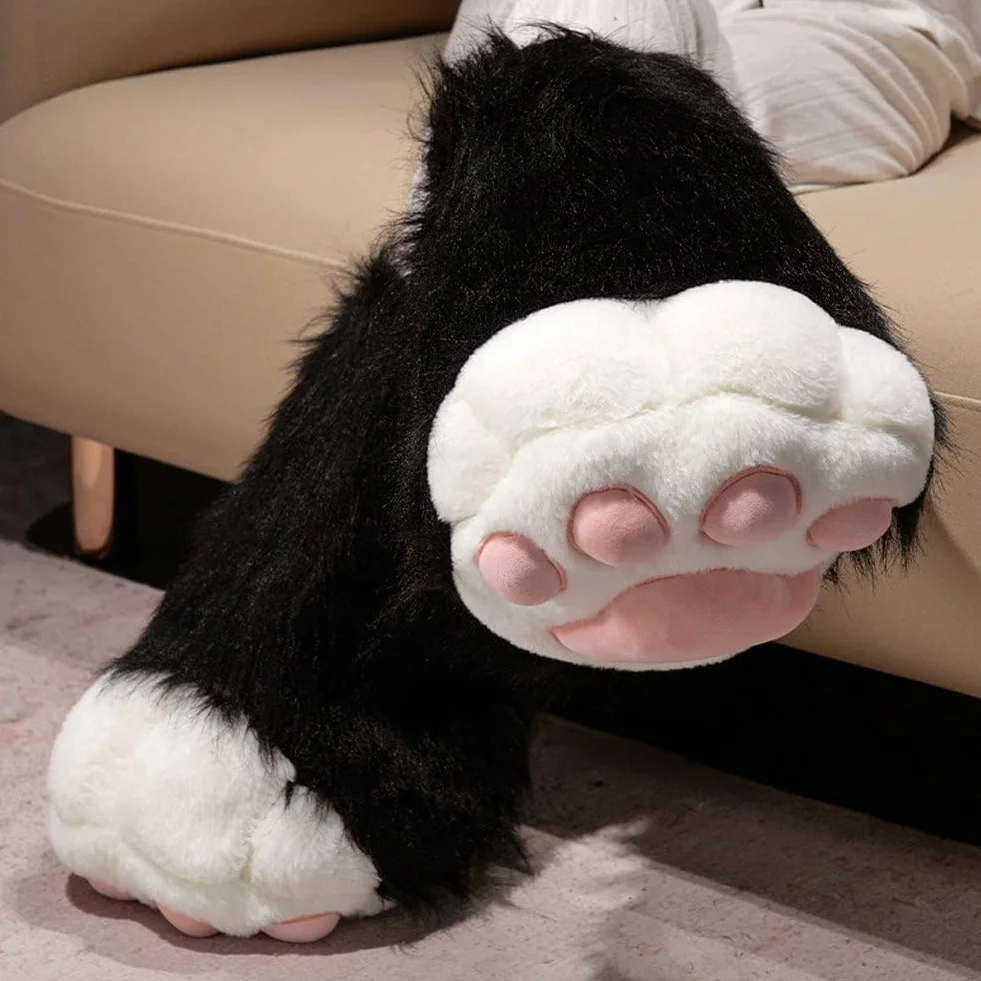 Fursuit zestaw pluszowych butów z futrzanymi butami, futrzane buty, kostium na Halloween, akcesoria Cosplay, wystawa