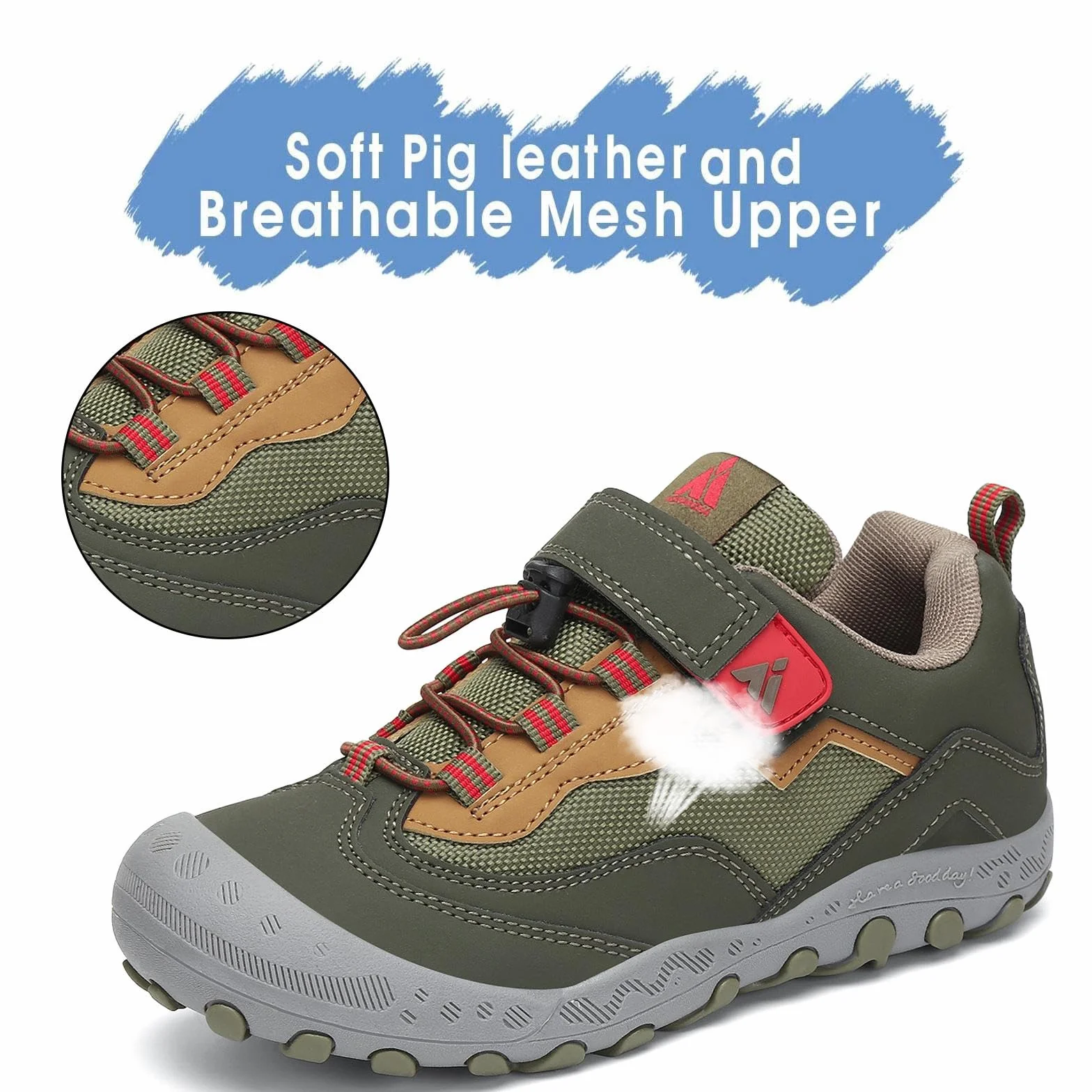 Mishansha Oddychające buty do biegania dla chłopców i dziewczynek, lekkie trampki dla dzieci Low-Top Sneaker na co dzień