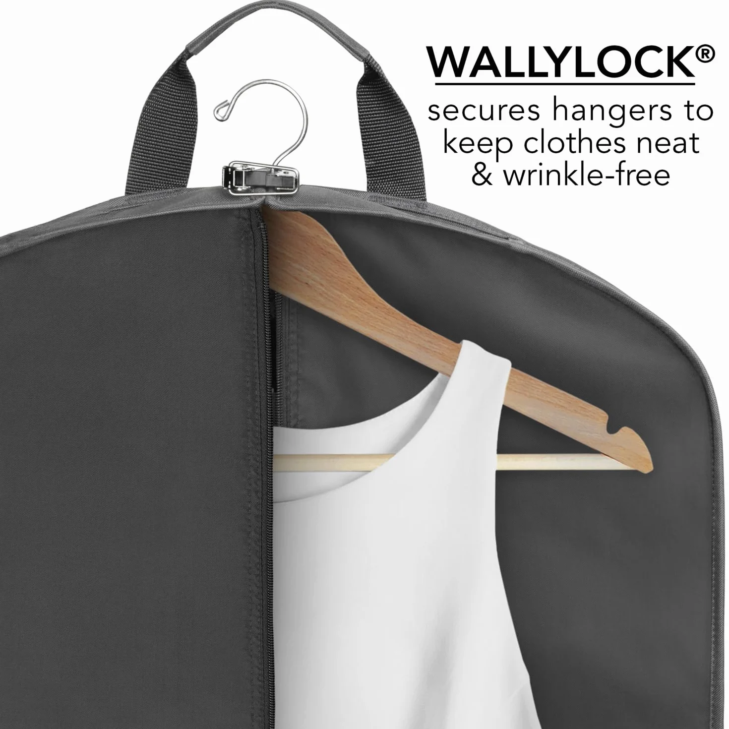 WallyBags Torba podróżna Deluxe 152 cm, grafit, 60-inch, Torba podróżna Deluxe 152 cm