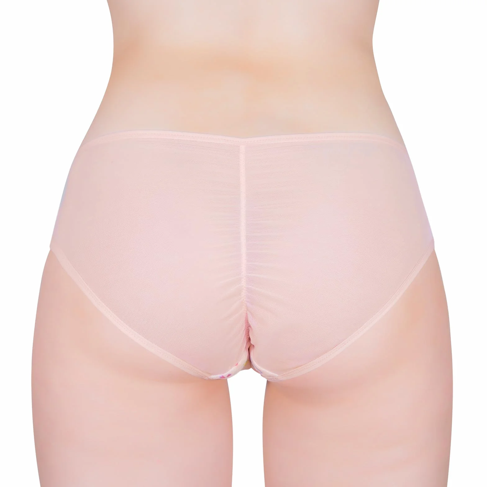 LittleForBig Majtki hipsterskie Usagi Moon Mesh Shaping Tucking Gaff Majtki dla Sissies Crossdresser Transgender