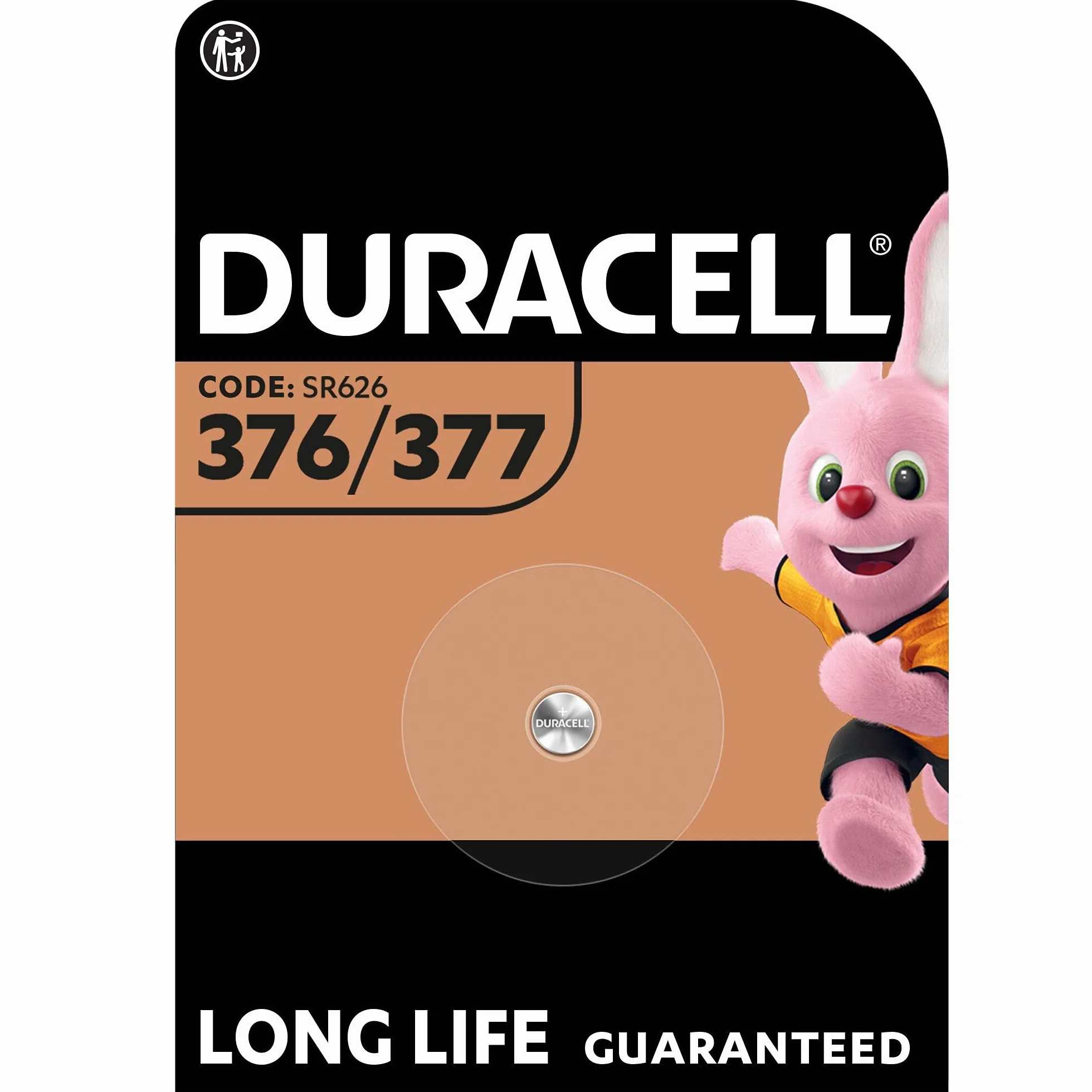 Duracell Bateria Specialty 377 z Tlenku Srebra 1,55 V, SR66, SR626, V377, V376, SR626W, SR626SW, Przeznaczona do Użytku w Zegarkach, Kalkulatorach i Urządzeniach Medycznych, 1 Sztuka