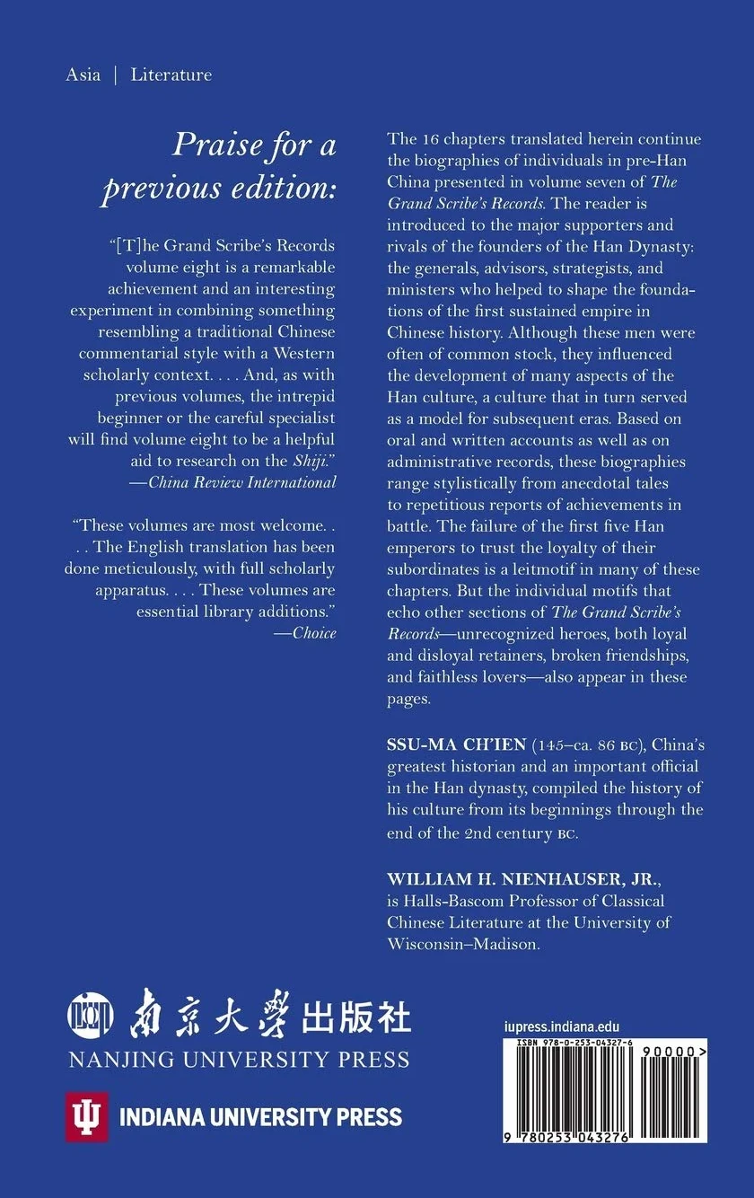 Grand Scribe's Records, Volume VIII: The Memoirs of Han China, Part I