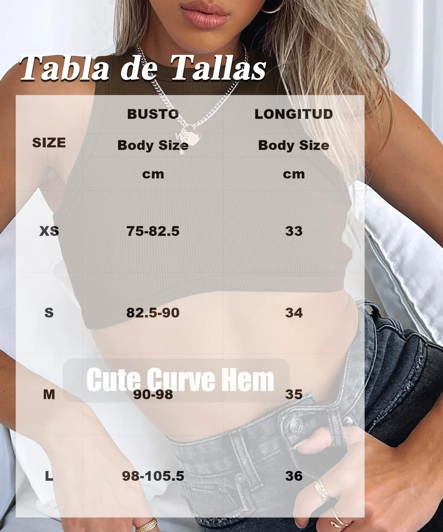 Navneet Tank Top Crop Top damski, prążkowany, bez rękawów, na imprezę, na lato, basic, cropped top