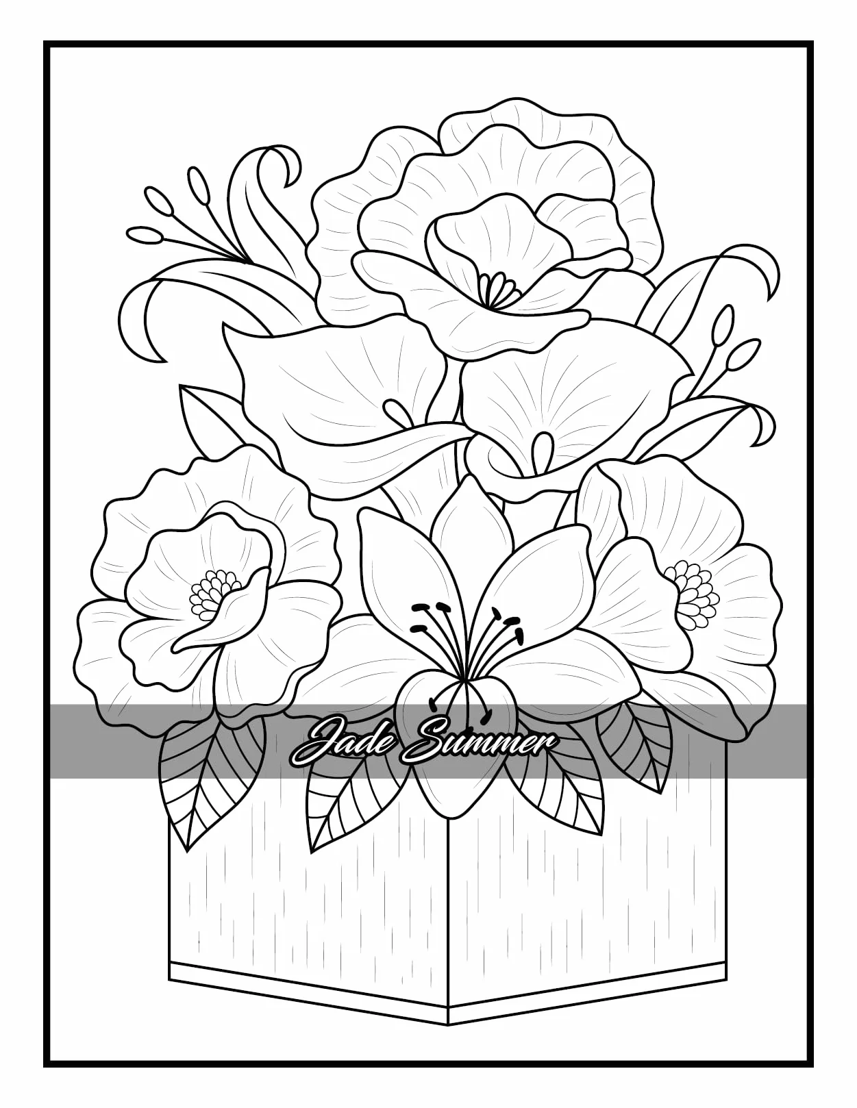 100 Flowers: Adult Coloring Book with Bouquets, Wreaths, Swirls, Patterns, Decorations