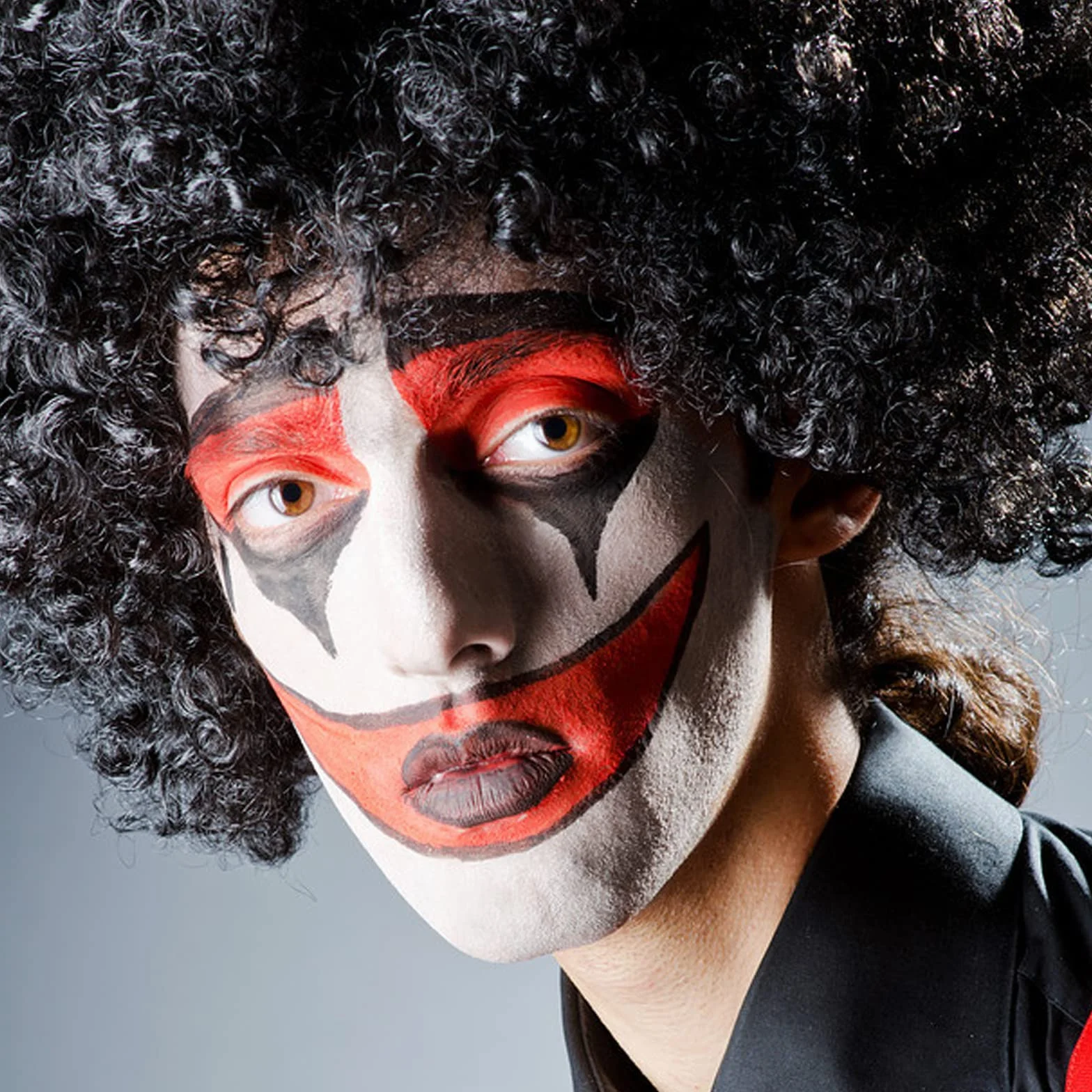 Afro PERUKA Kręcone Włosy Wig Black Afroperuka Peruka z Lokami Fasching Karnawał Unisex Lata 70. Funky Afro Peruka, One Size, (Czarna)