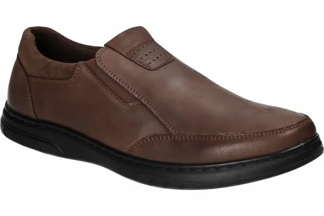 CY77 SOLIDNE PÓŁBUTY WSUWANE CASUAL BUTY MĘSKIE SKÓRZANE BK 41