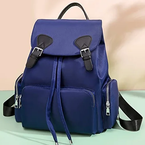 Plecak Pakiet kobiet plecak moda moda bagpak na ramię Back Bag Bag plecaki dla dziewcząt księgarń plecak plecak (Color : Blue with orange)