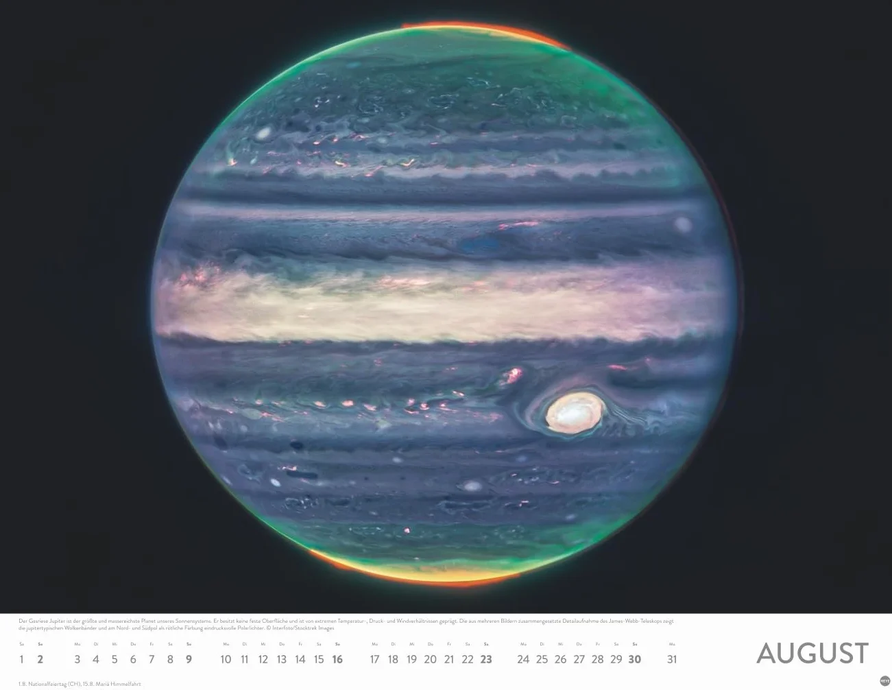 Das Universum Posterkalender 2026: Fotokalender mit Spiralgalaxien und Nachbarplaneten. Wand-Kalender 2026 Posterformat mit Fotos unter anderem vom Hubble-Weltraumteleskop.
