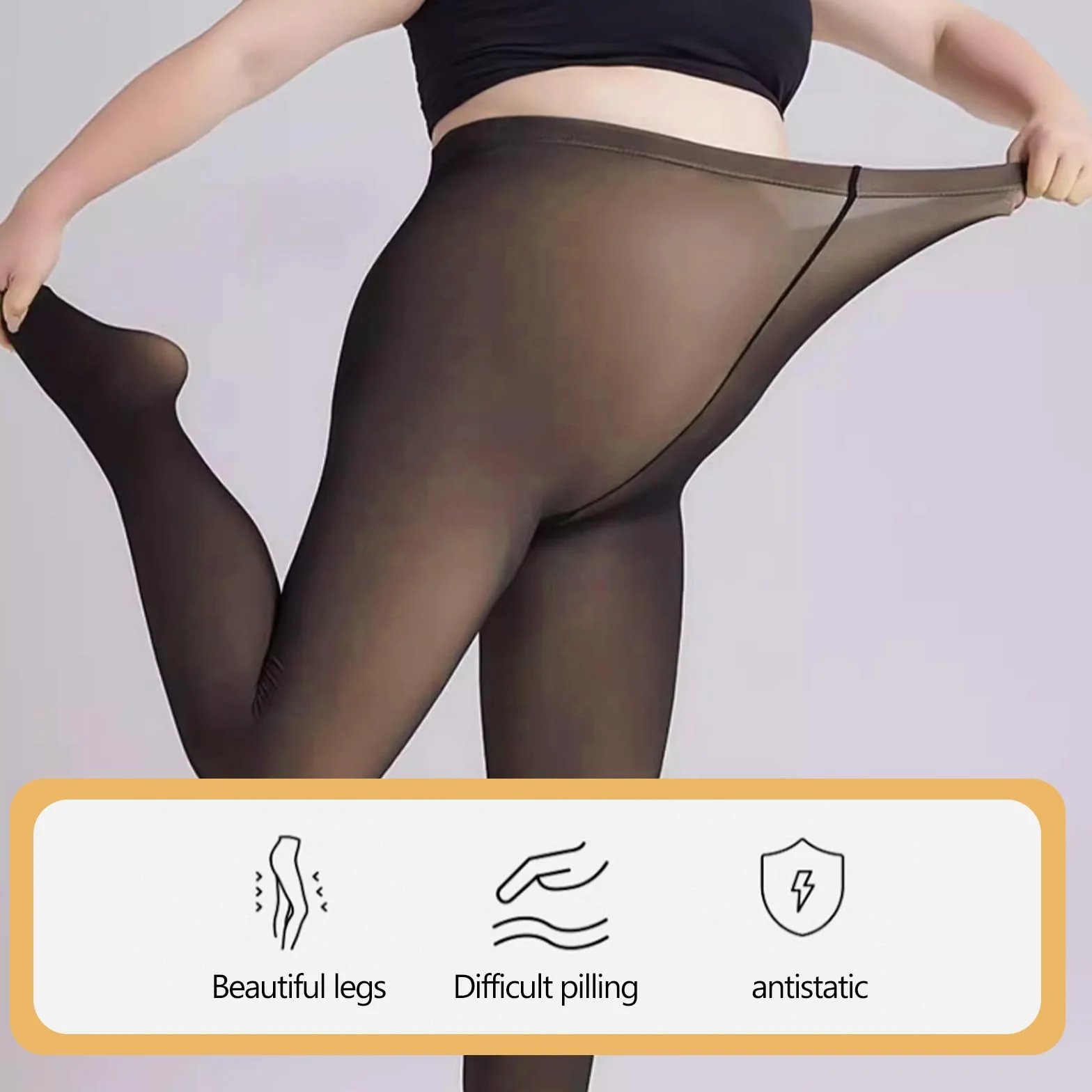 Bezszwowe legginsy termiczne dla kobiet, termiczne damskie zimowe, damskie legginsy termiczne, damskie zimowe legginsy termiczne, spodnie termiczne damskie (Hei), 1 sztuka, 30