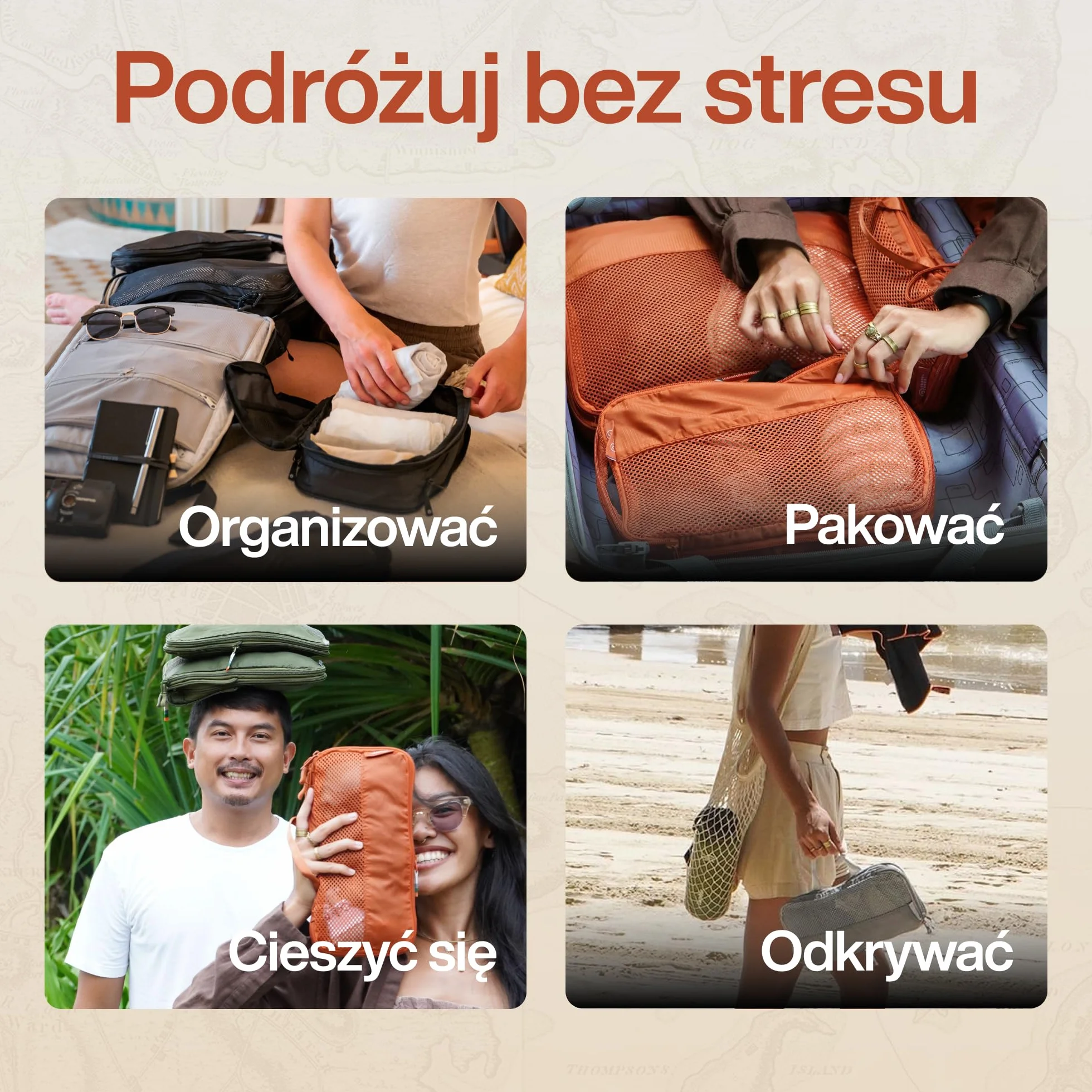 TRAVEL DUDE Organizer na walizkę zestaw, opakowanie kompresyjne w kostce, oszczędność miejsca, ultralekki organizer podróżny do plecaków lub bagażu ręcznego (7 części, Stalowoniebieski)