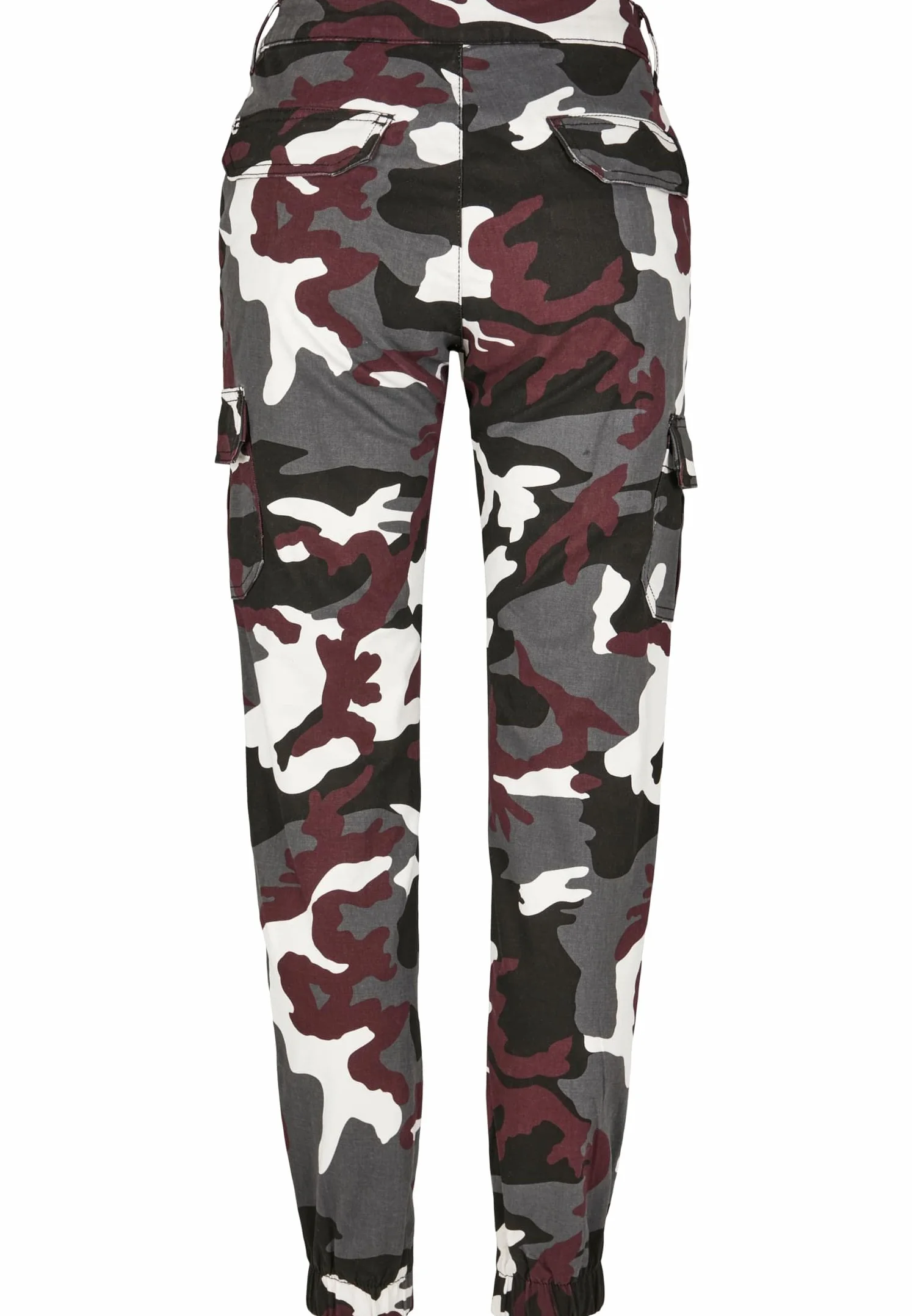Urban Classics Ladies High Waist Camo Cargo Pants - Spodnie Kobiety