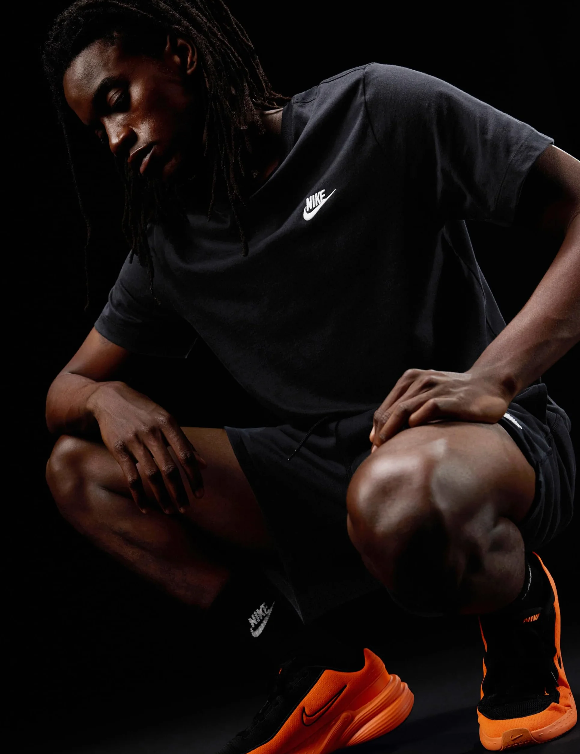Nike Mężczyźni Sportswear Club Koszulka, Czarny/Biały, XXL