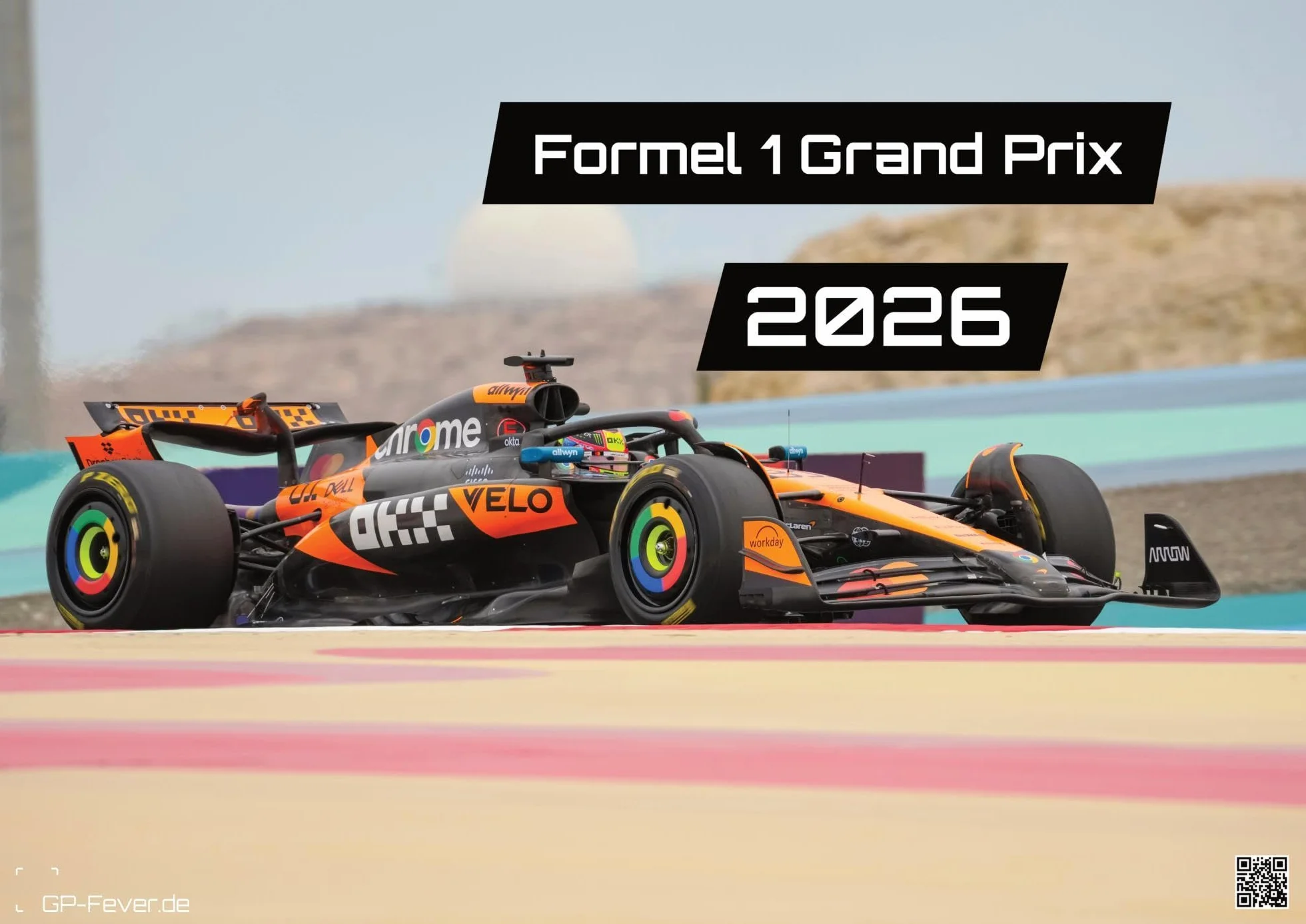 Formel 1 - Grand Prix - 2026 - F1 Kalender DIN A2: Der Wandkalender für alle Fans der Königsklasse auf vier Rädern für das Jahr 2026 im extragroßen Format DIN A2 (ca. 60 x 42 cm)!