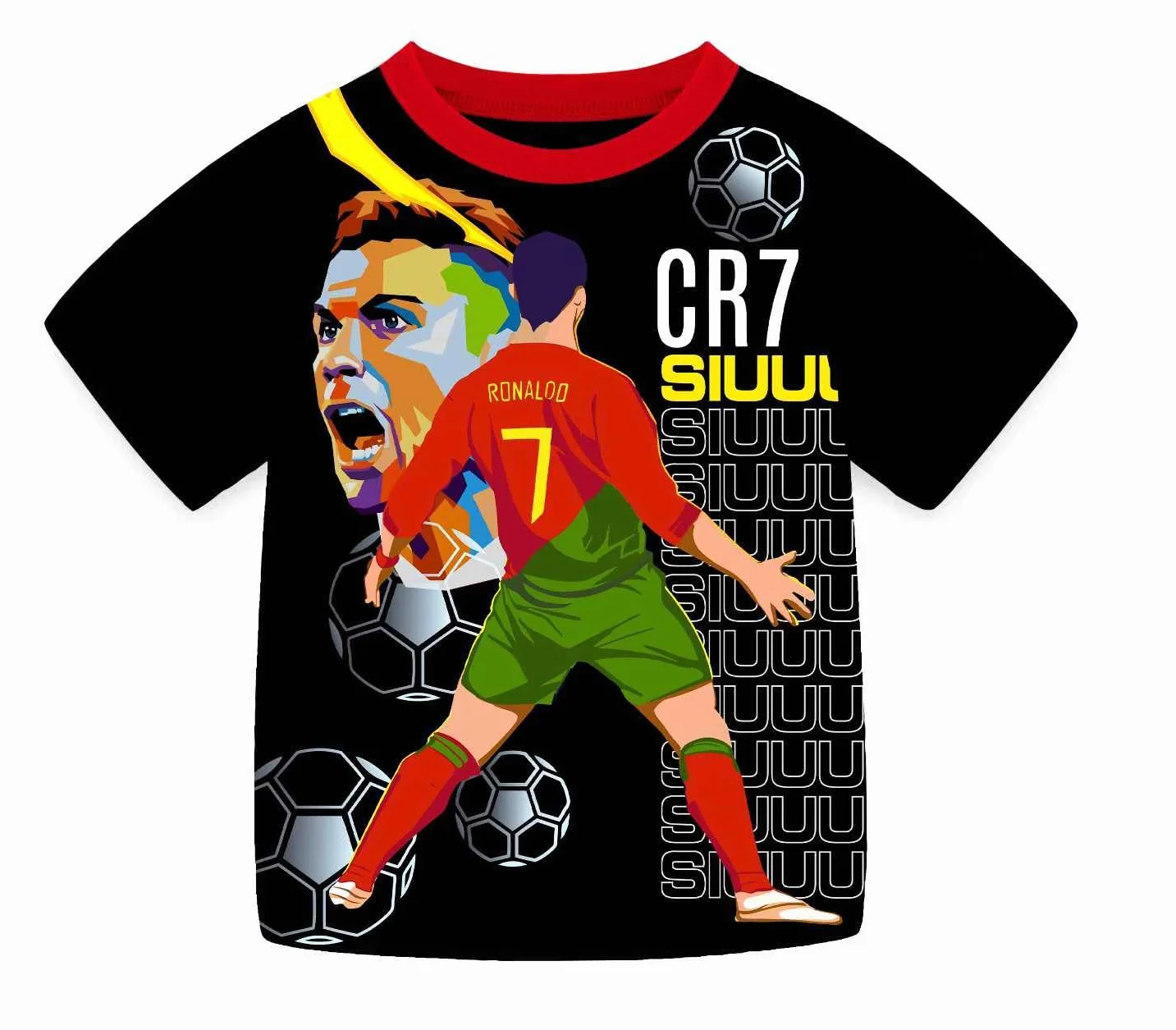 Piżama chłopięca Ronaldo nr 7 dla fanów bawełny Homewear zestaw piżamy z długim rękawem, do noszenia na co dzień, bielizna nocna, zestaw piżamowy
