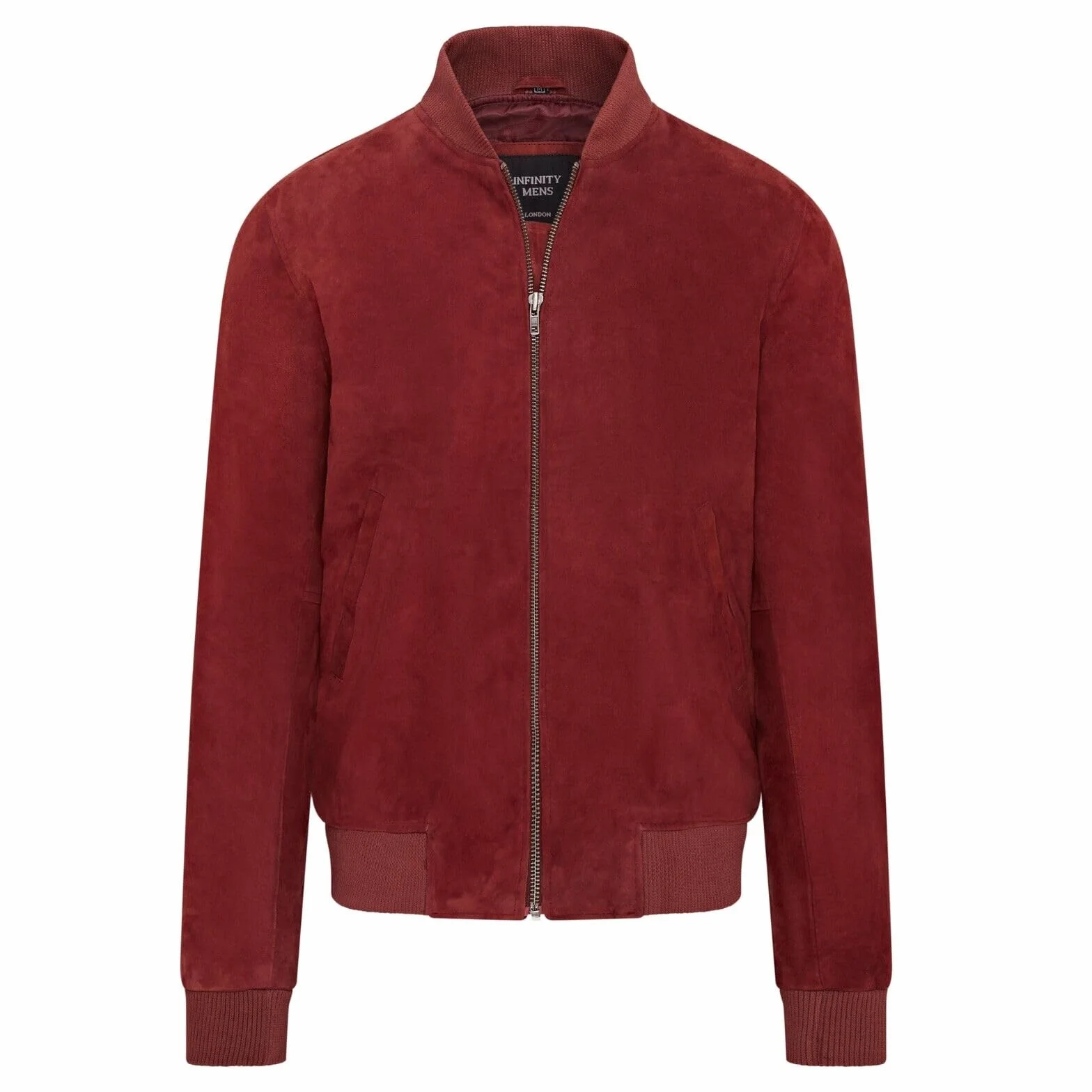 Infinity Leather Męska kurtka bomberka z miękkiej kozy zamszowej MA-1 Varsity