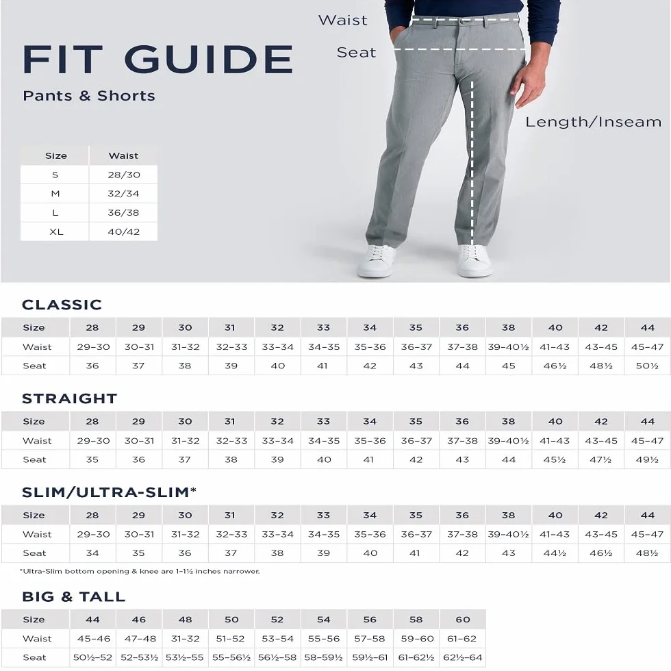 Haggar Premium Comfort Dress Pant - Slim Fit Flat Front Pant - Kalesony Mężczyźni