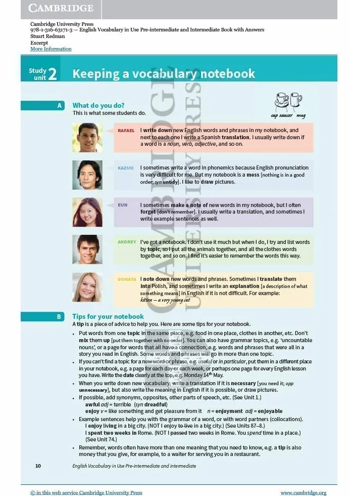 English Vocabulary in Use Pre-intermediate and Intermediate Book with Answers: Vocabulary Reference and Practice