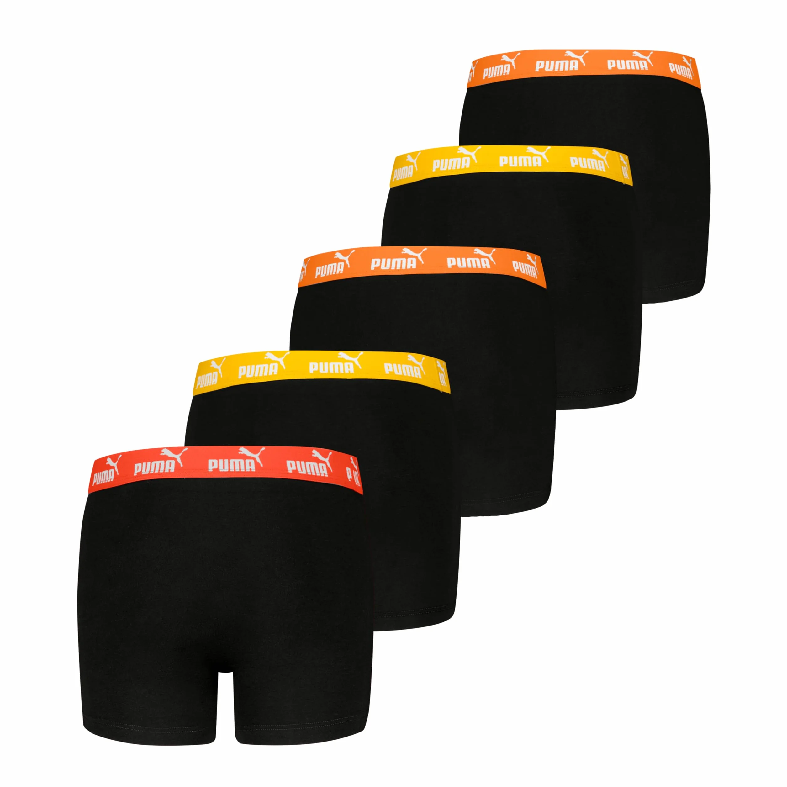 PUMA Jungen Basic Boxer (5-pak), Czarny, 146-152