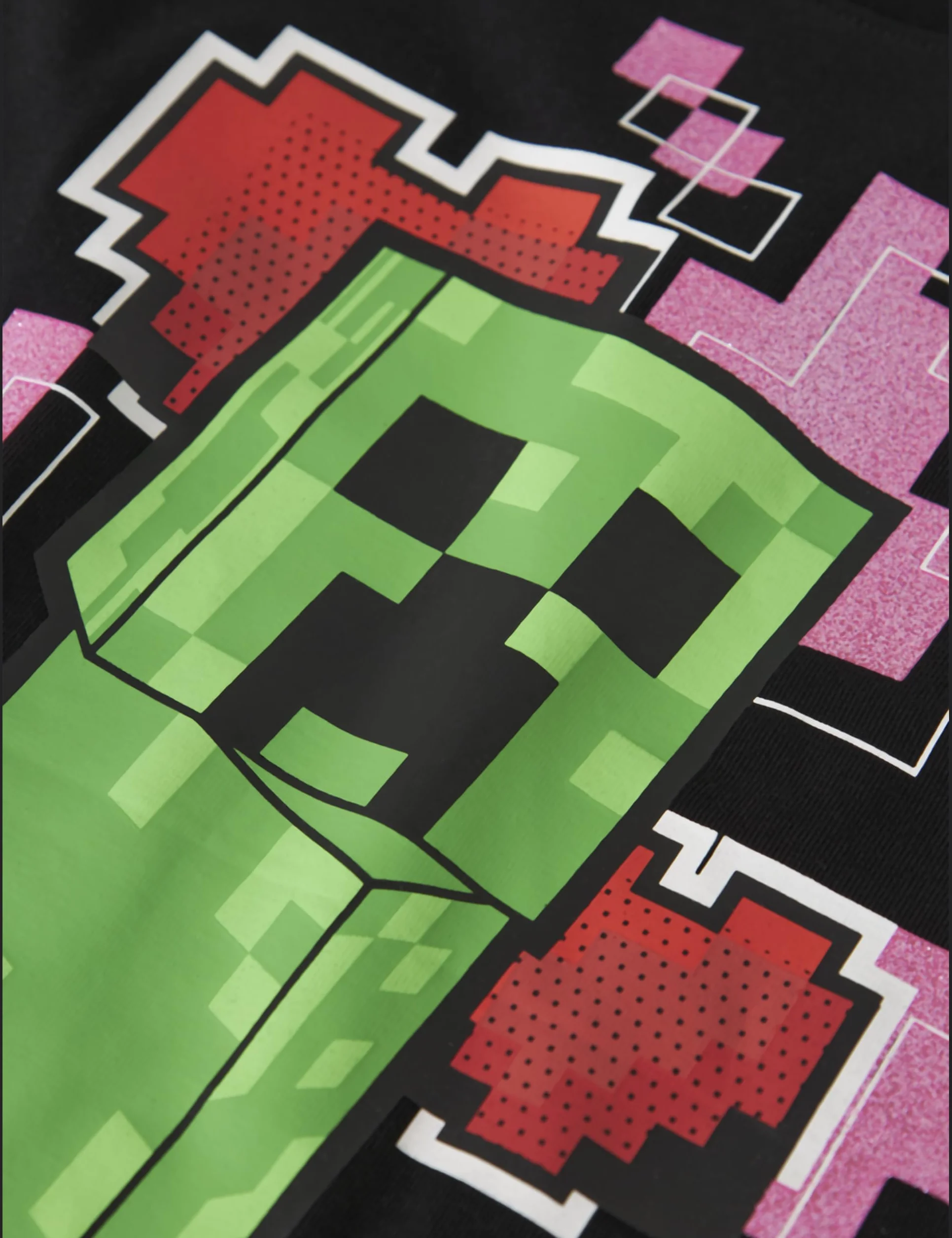 Nkfjyra Minecraft Ss Nreg Top Box Bfu, czarny, 122-128