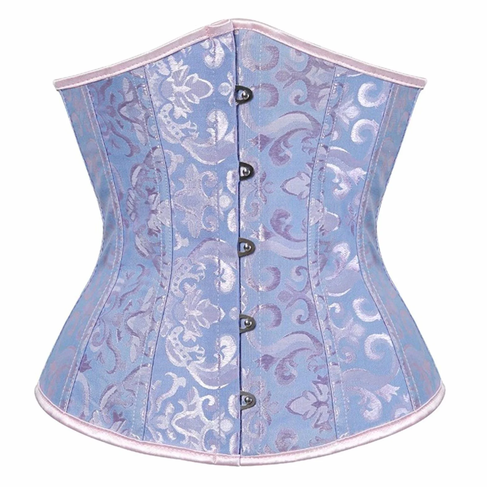 Gothic Gorset Kobiety Sexy Underbust Gorset Talia Trainer Gorset Shaper Workout Body Gorset Plus Size Bustier Black White S-6XL