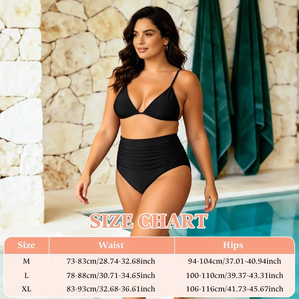 Majtki bikini damskie z wysokim stanem, majtki z wysokim stanem, bikini na dół, spodnie kąpielowe z płaskim brzuchem, damskie stroje kąpielowe, majtki bikini z wysokim stanem, bikini z marszczonym