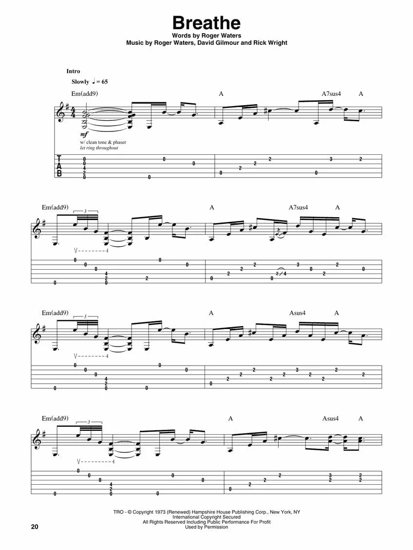Pink Floyd: Deluxe Guitar Play-Along Volume 11 (Book/Online Audio)